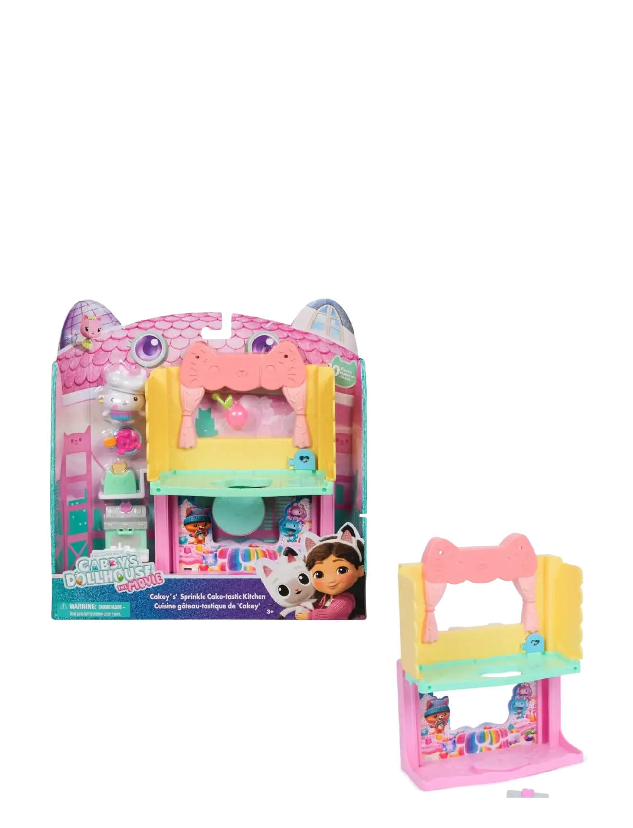 Gabby's Dollhouse Gabby's Movie Portal Rooms - Kitchen - Legetøj - MUTI / pink/rose