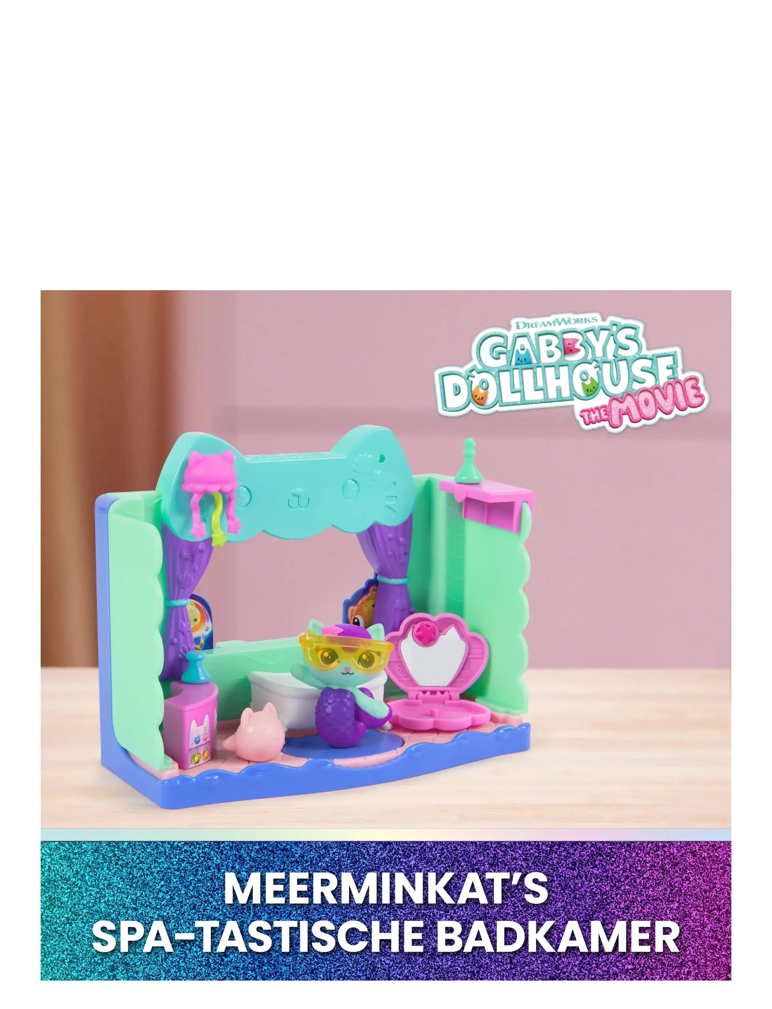 Gabby's Dollhouse - Gabby's Movie Portal Rooms - Bathroom - legesæt - muti - 1