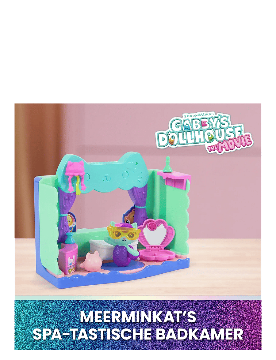 Gabby's Dollhouse - Gabby's Movie Portal Rooms - Bathroom - leikfangasett - muti - 1