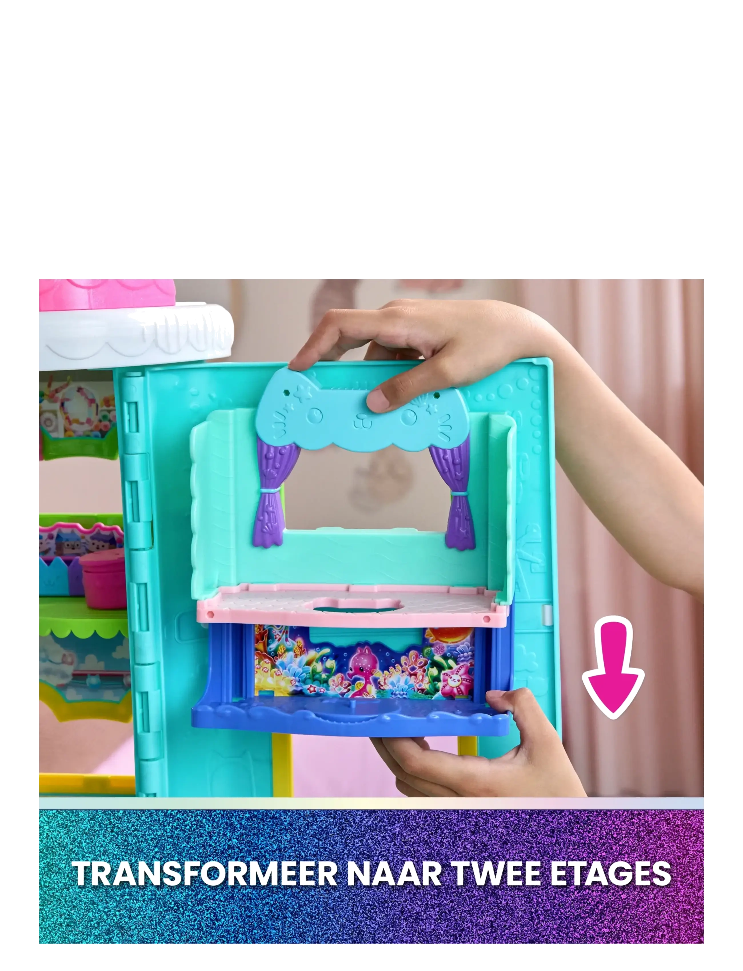 Gabby's Dollhouse - Gabby's Movie Portal Rooms - Bathroom - legesæt - muti - 2