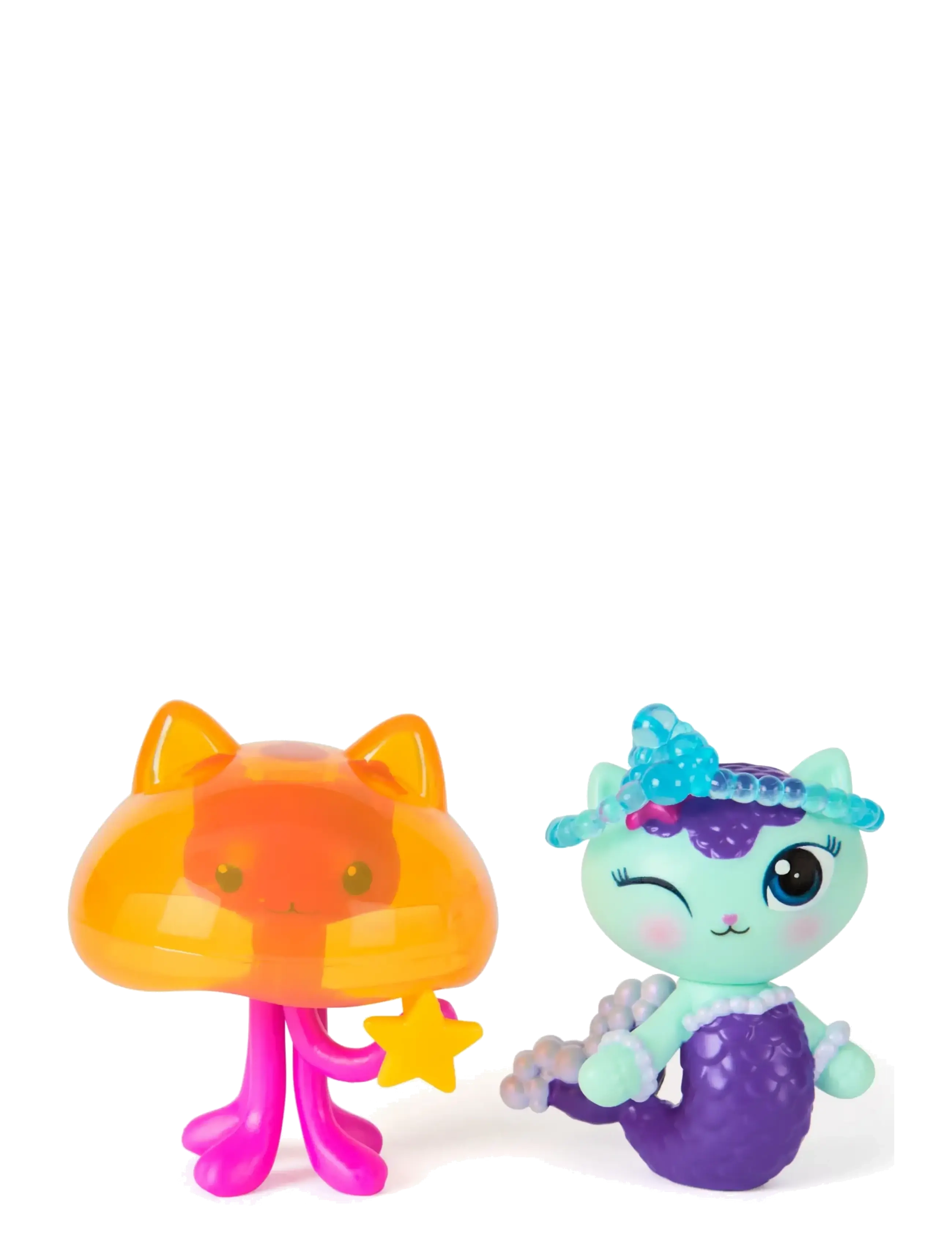 Gabby's Dollhouse Gabby's Movie 2Pack Figure-Mercat & Cat Jelly Fish - Legetøj 3-5 år - MUTI / orange