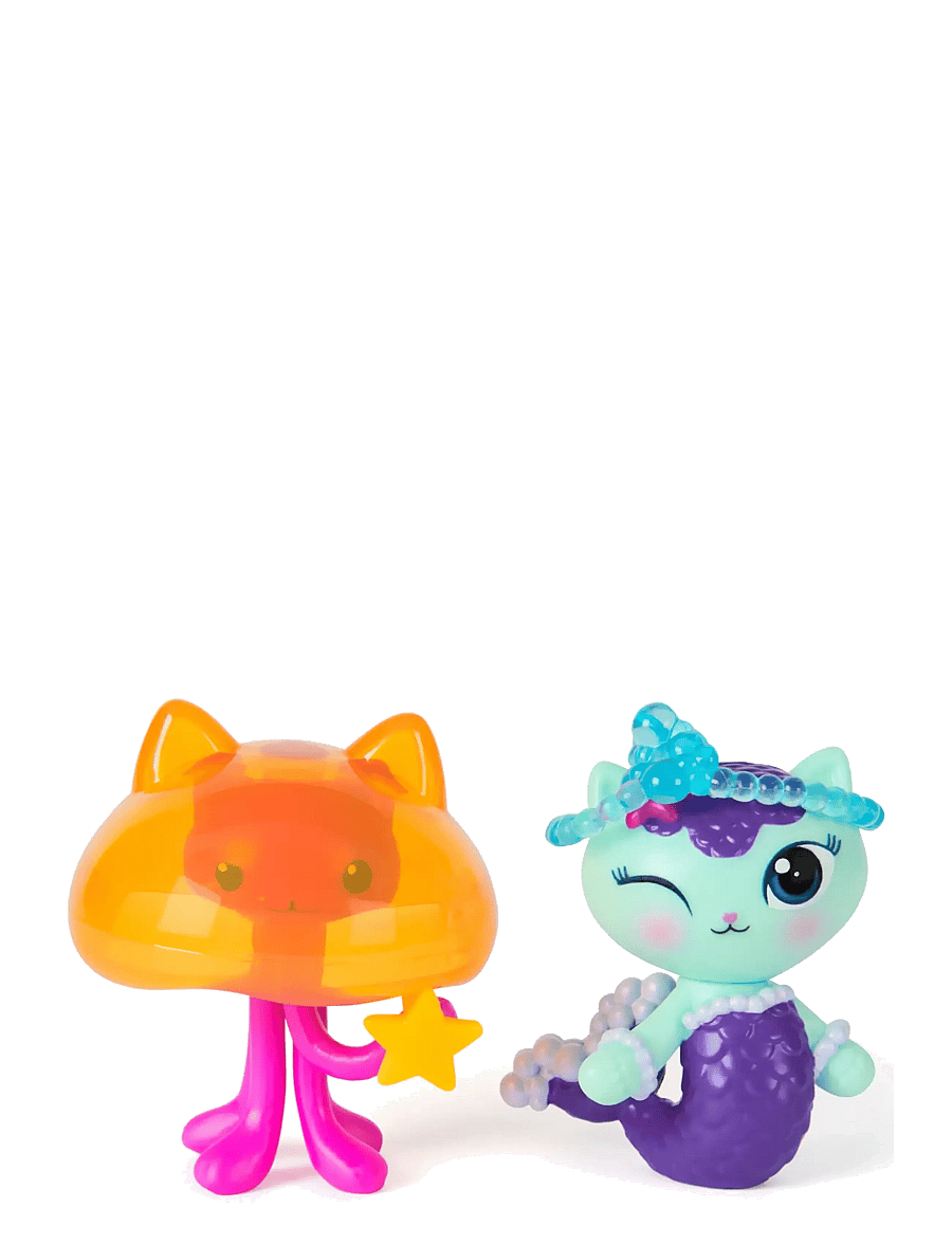 Gabby's Dollhouse - Gabby's Movie 2Pack Figure-Mercat & Cat Jelly Fish - film- & eventyrsfigurer - muti - 0