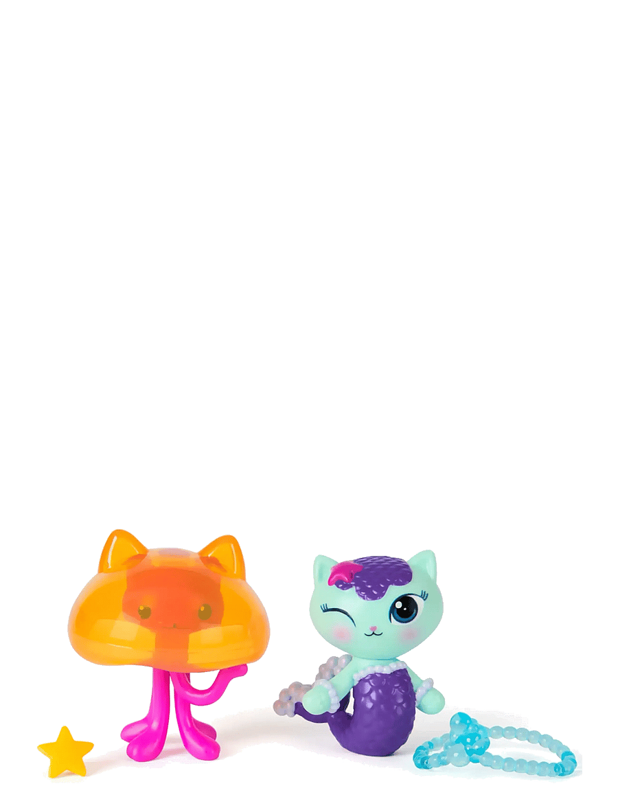 Gabby's Dollhouse - Gabby's Movie 2Pack Figure-Mercat & Cat Jelly Fish - film- & eventyrsfigurer - muti - 3