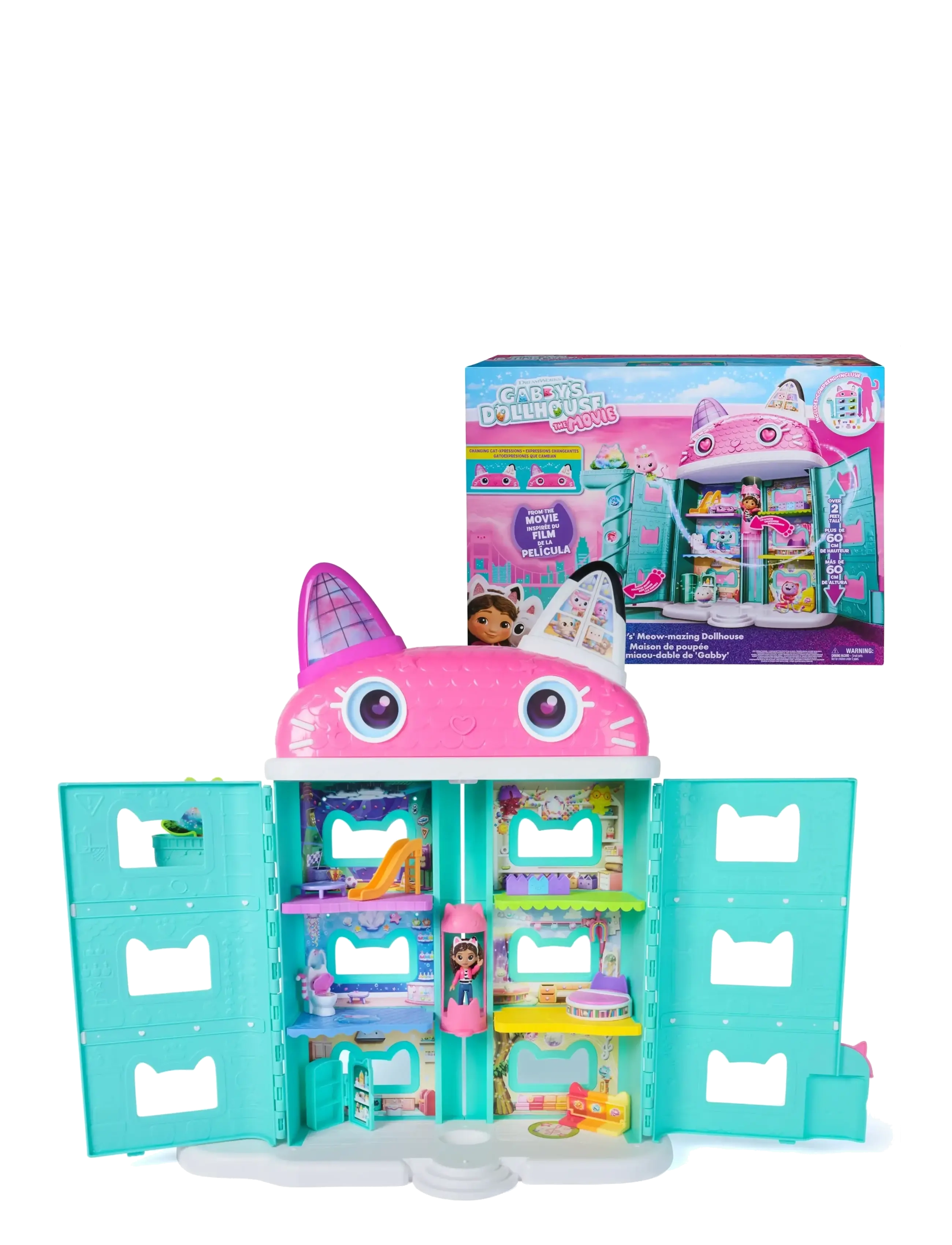 Gabby's Dollhouse Gabby's Movie Dollhouse - Dockor & Tillbehör - MUTI / pink/rose