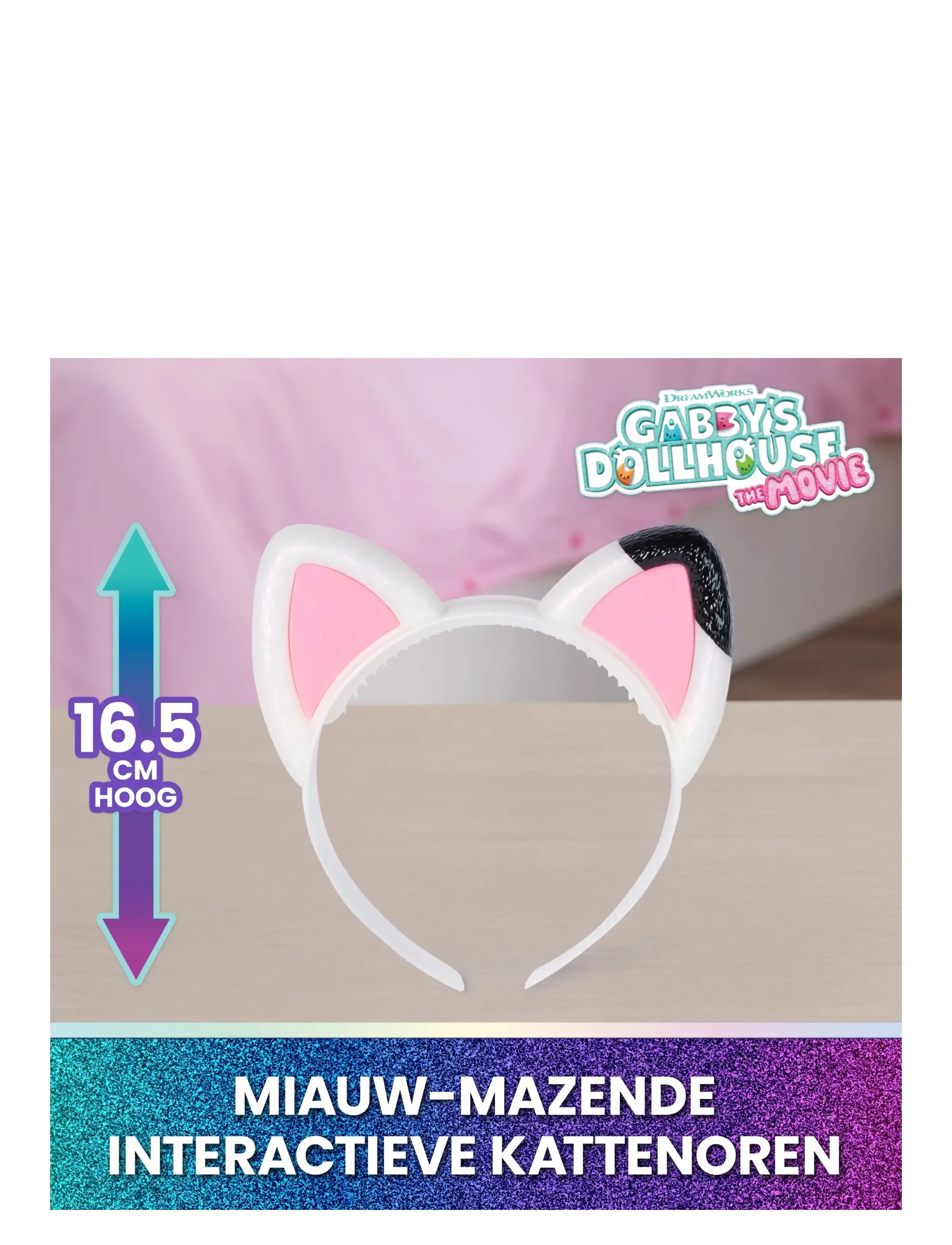 Gabby's Dollhouse - Gabby's Movie Meow-gical Musical Ears - kostumetilbehør - muti - 3