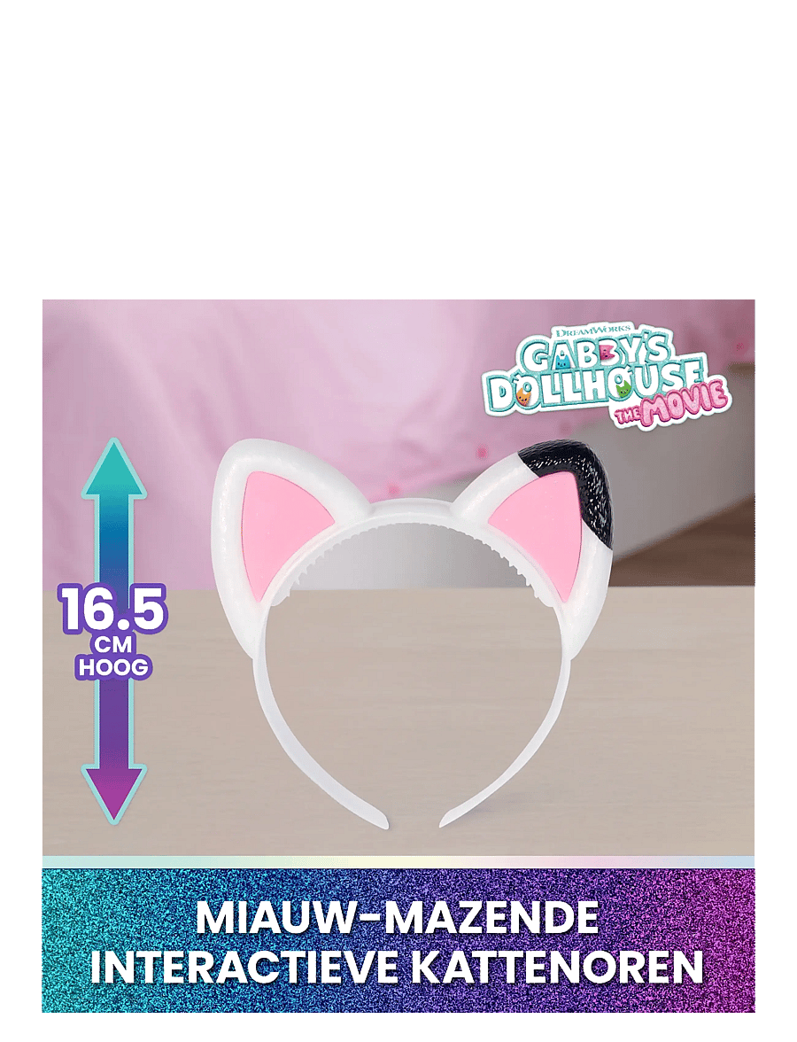 Gabby's Dollhouse - Gabby's Movie Meow-gical Musical Ears - maskeradtillbehör - muti - 3