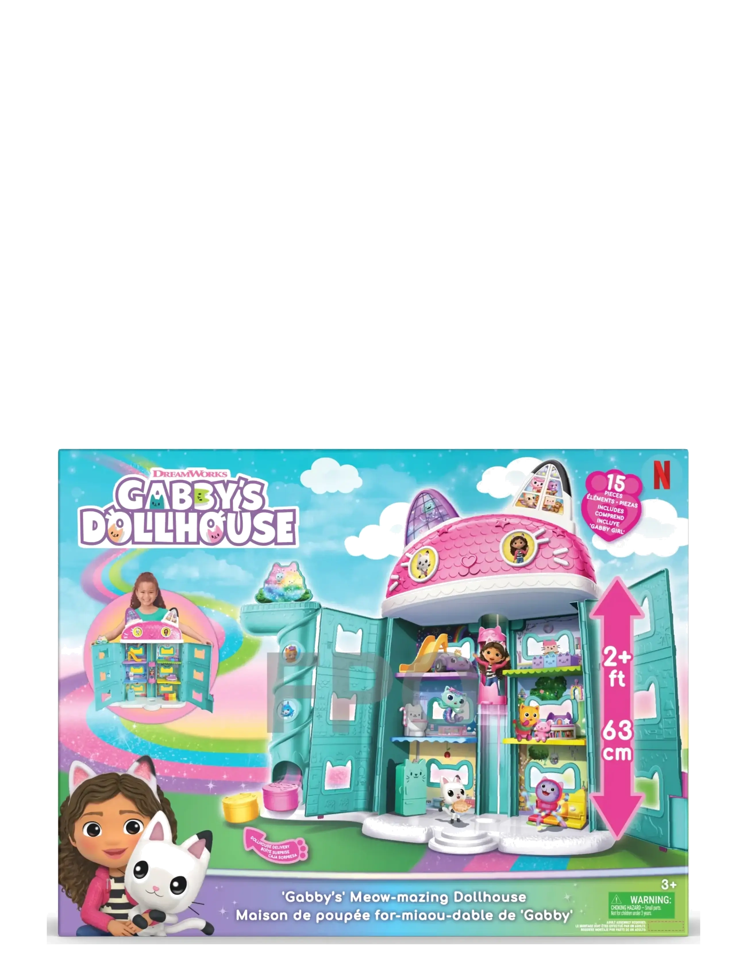 Gabby's Dollhouse - Gabby's Dollhouse Meow-Gical Deluxe Dollhouse - dockhus - multi - 3