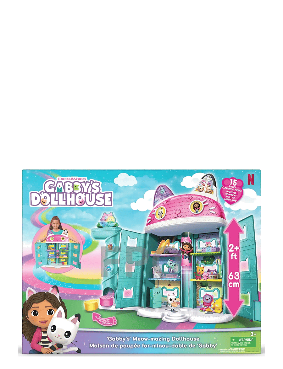 Gabby's Dollhouse - Gabby's Dollhouse Meow-Gical Deluxe Dollhouse - nukkekodit - multi - 3