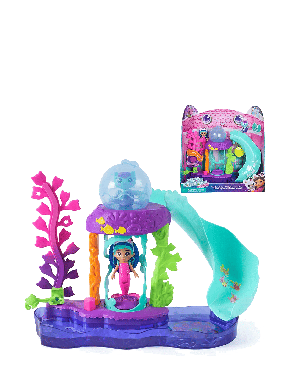 Gabby's Dollhouse - Gabby's Movie Mercats Kitty Aquarium Playset - leikfangasett - muti - 0