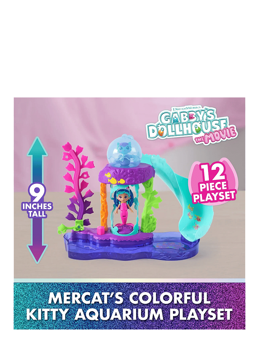 Gabby's Dollhouse - Gabby's Movie Mercats Kitty Aquarium Playset - leikfangasett - muti - 1