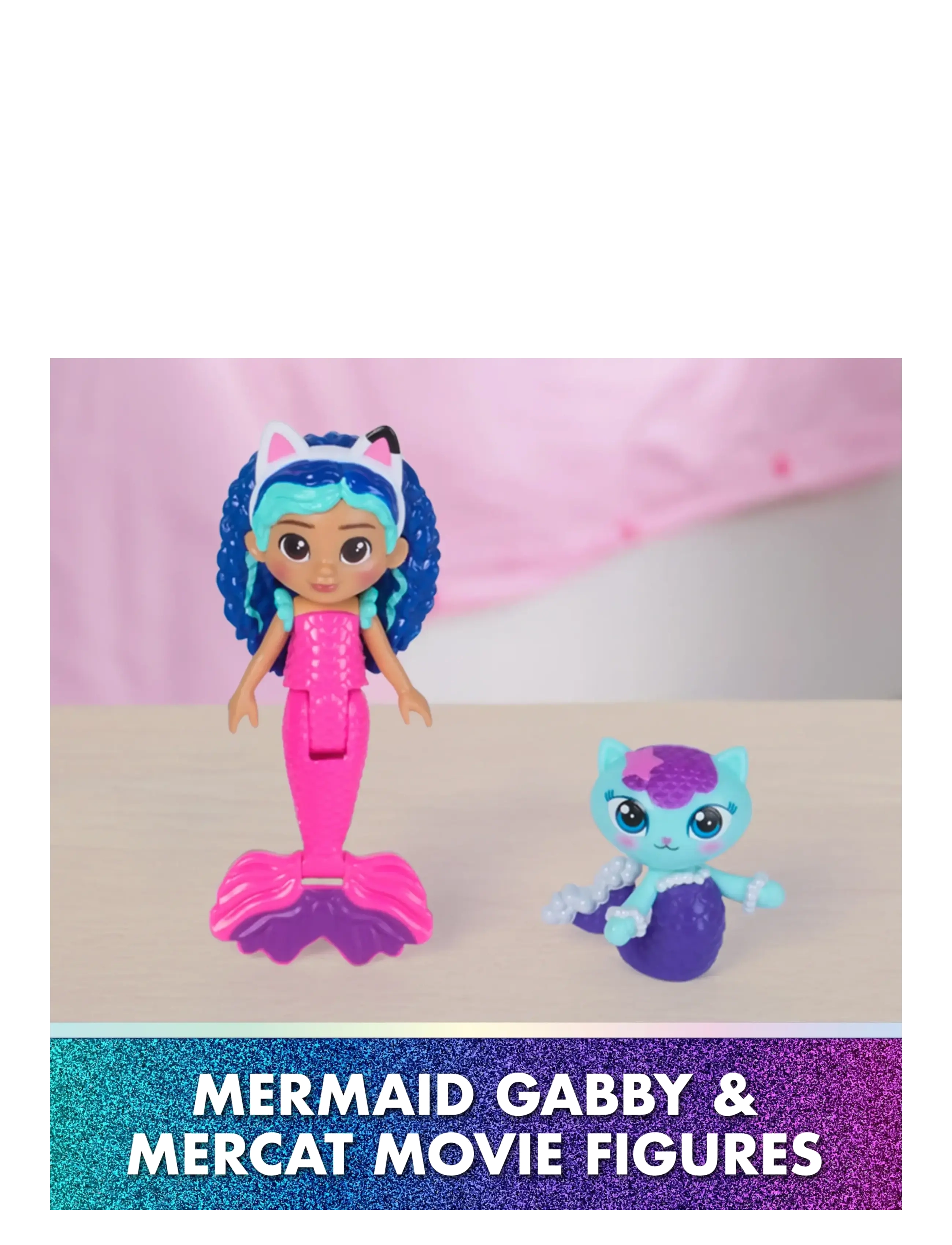 Gabby's Dollhouse - Gabby's Movie Mercats Kitty Aquarium Playset - legesæt - muti - 2