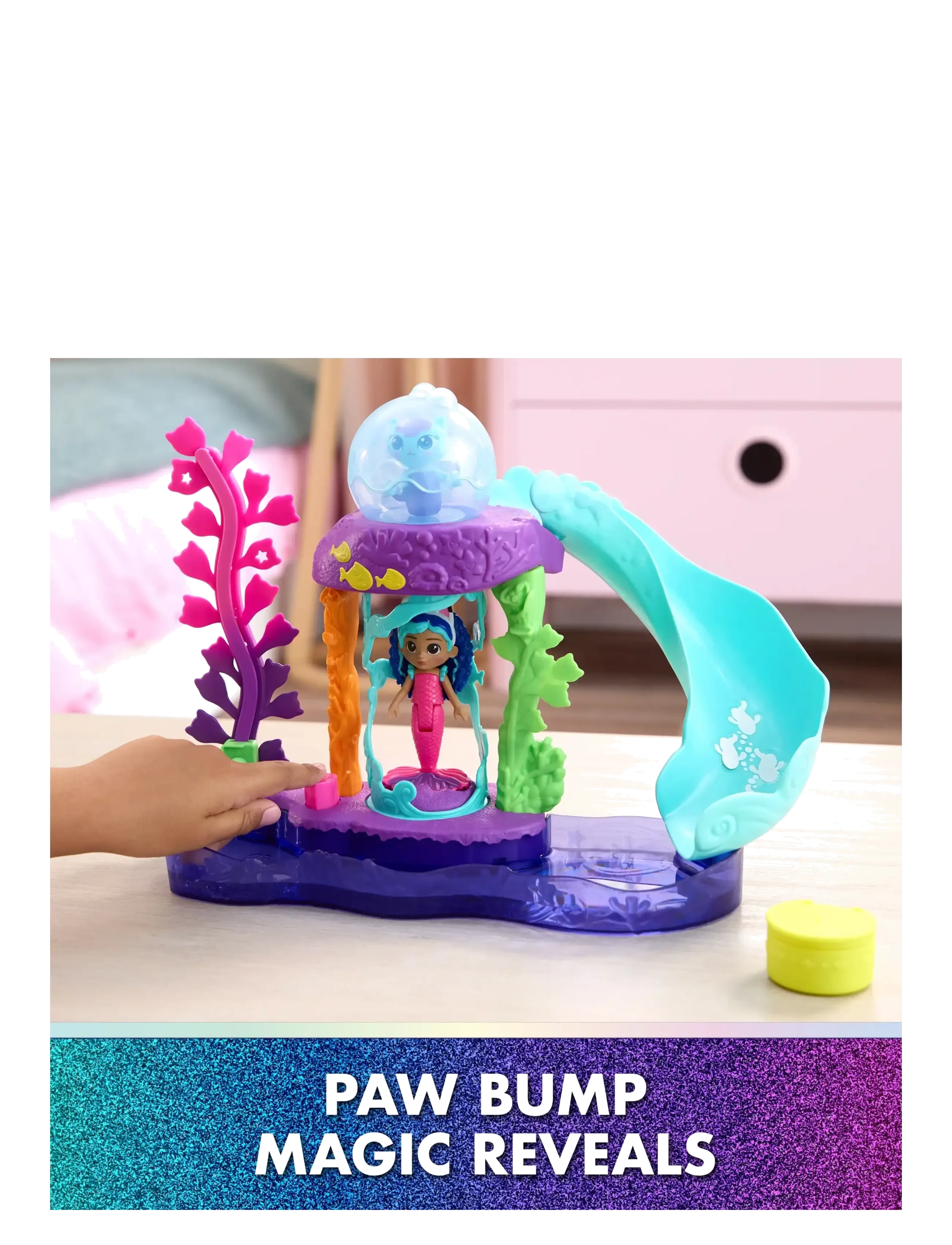 Gabby's Dollhouse - Gabby's Movie Mercats Kitty Aquarium Playset - legesæt - muti - 3