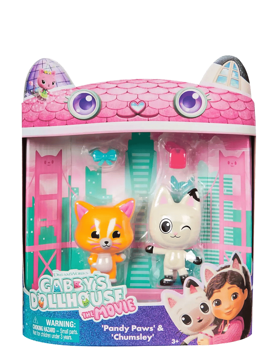 Gabby's Dollhouse - Gabby's Movie 2 Pack Figure - Pandy & Chumsley - kvikmynda- og ævintýrapersónur - muti - 1