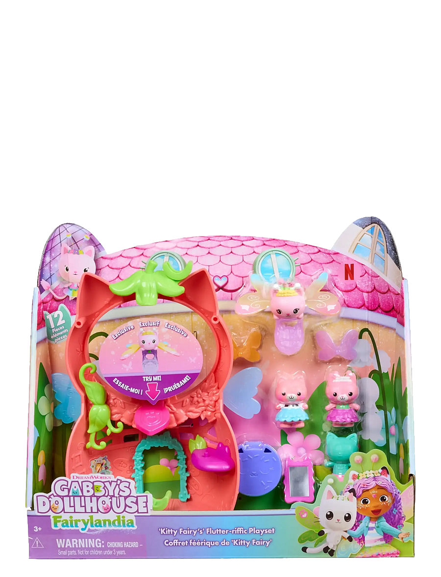 Gabby's Dollhouse - Gabby's Dollhouse Flutter-riffic Fairy Playset - legesæt - multi - 0