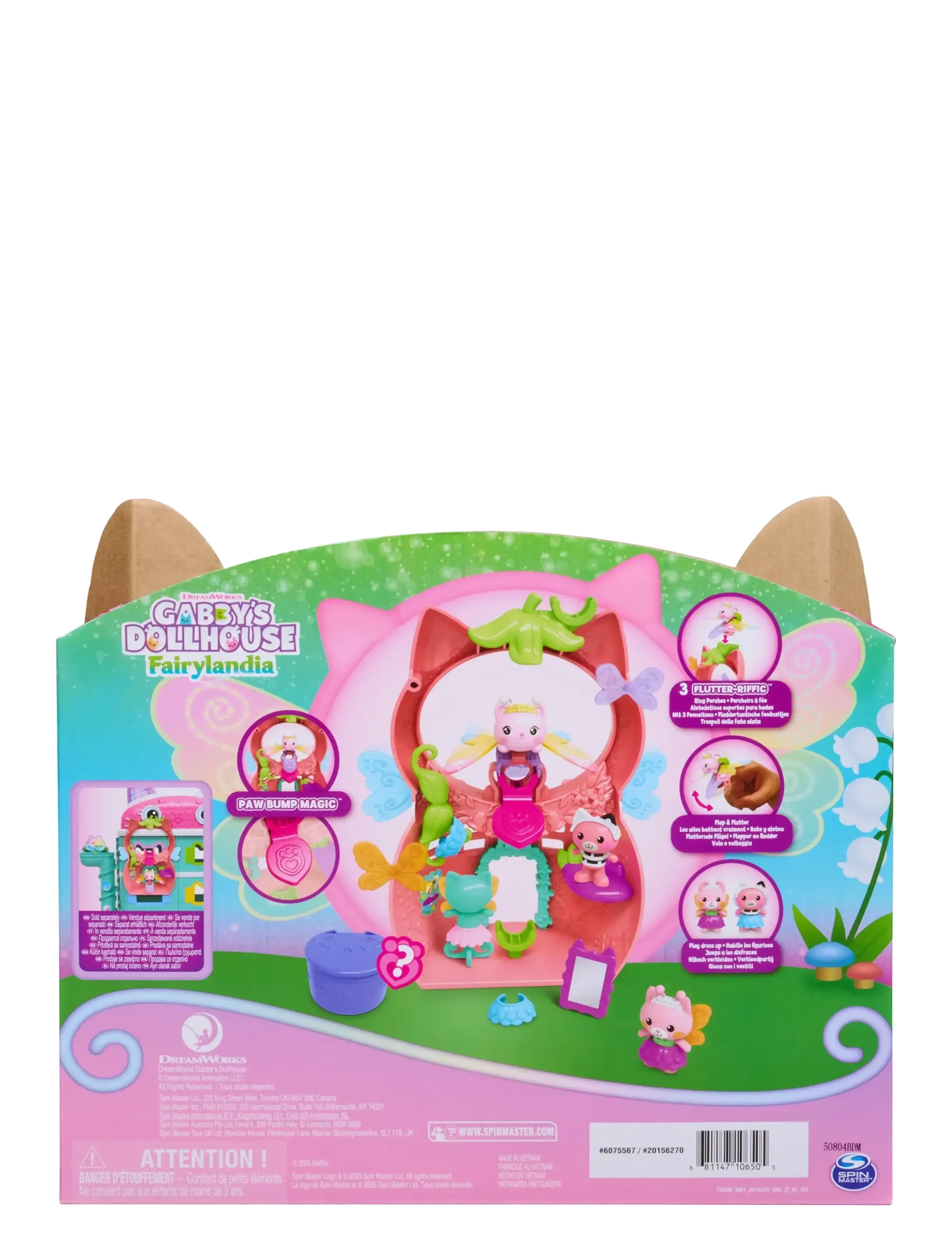 Gabby's Dollhouse - Gabby's Dollhouse Flutter-riffic Fairy Playset - legesæt - multi - 2