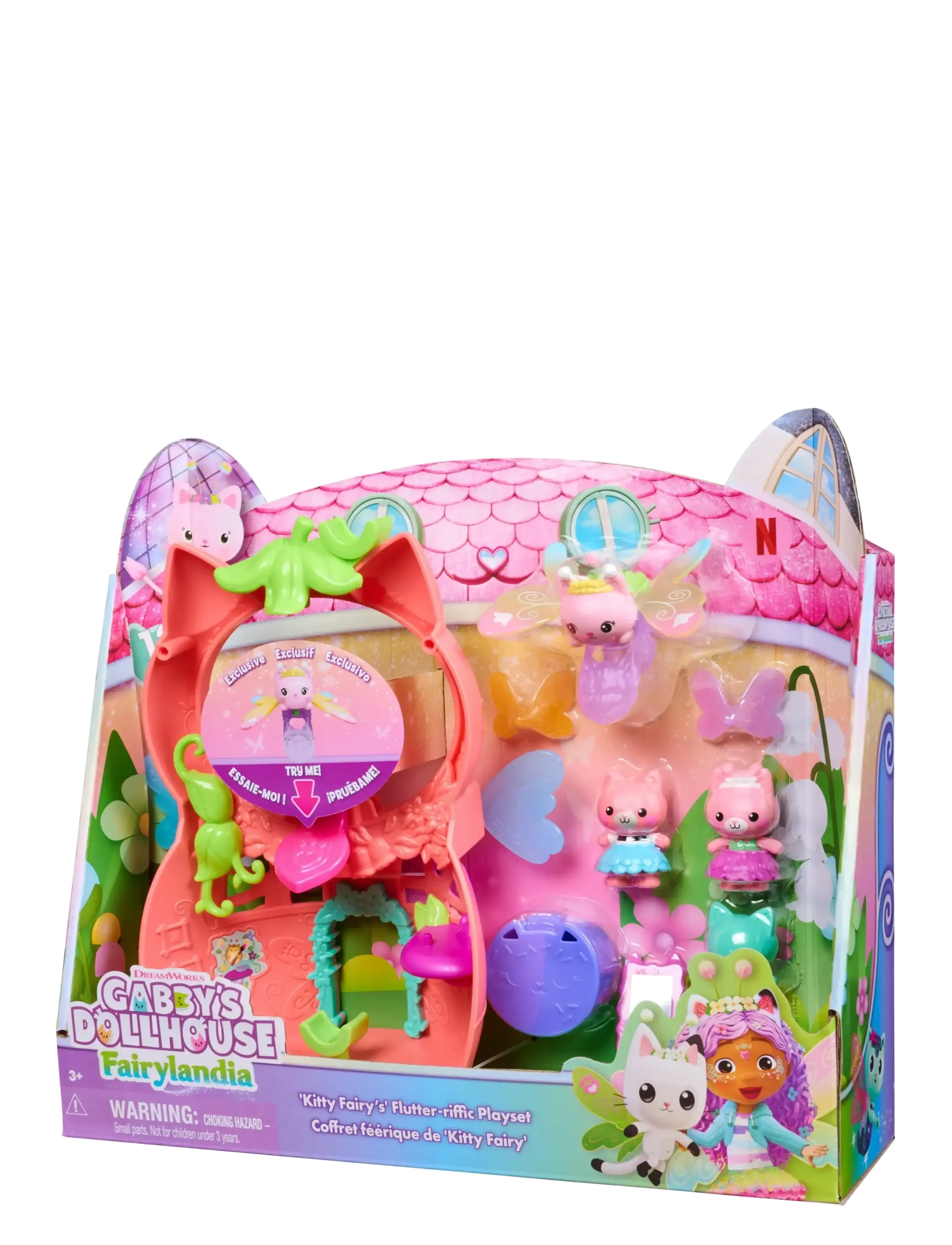 Gabby's Dollhouse - Gabby's Dollhouse Flutter-riffic Fairy Playset - legesæt - multi - 4