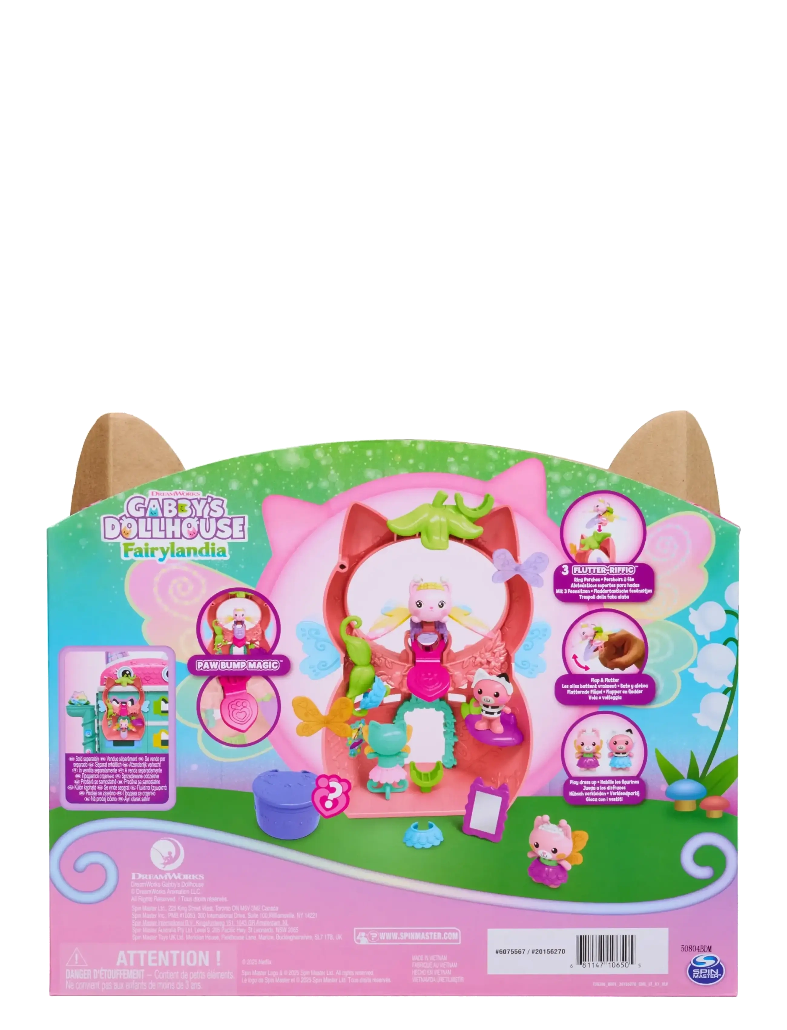 Gabby's Dollhouse - Gabby's Dollhouse Flutter-riffic Fairy Playset - legesæt - multi - 5