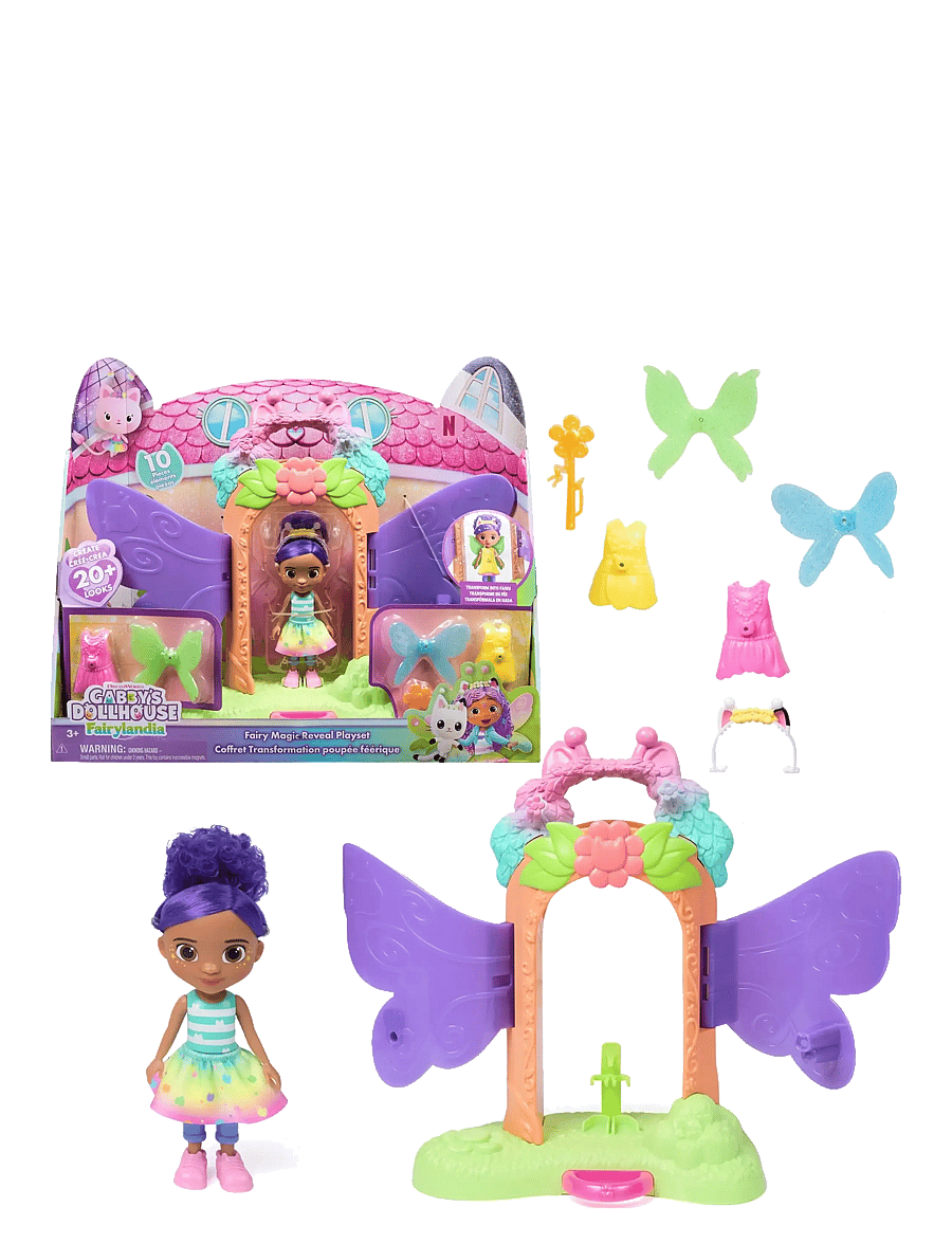 Gabby's Dollhouse - Gabby's Dollhouse Fairy Magic Reveal Playset - legesæt - multi - 0