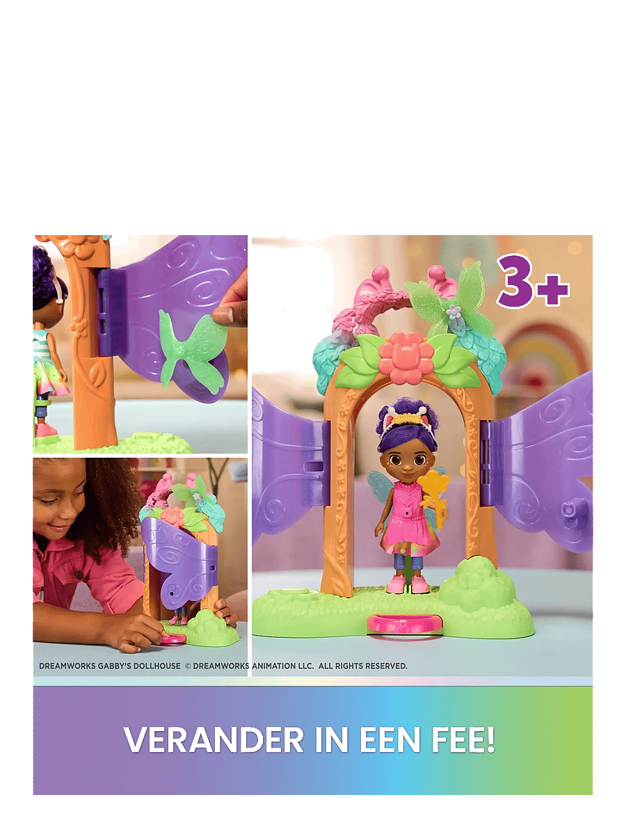 Gabby's Dollhouse - Gabby's Dollhouse Fairy Magic Reveal Playset - legesæt - multi - 1