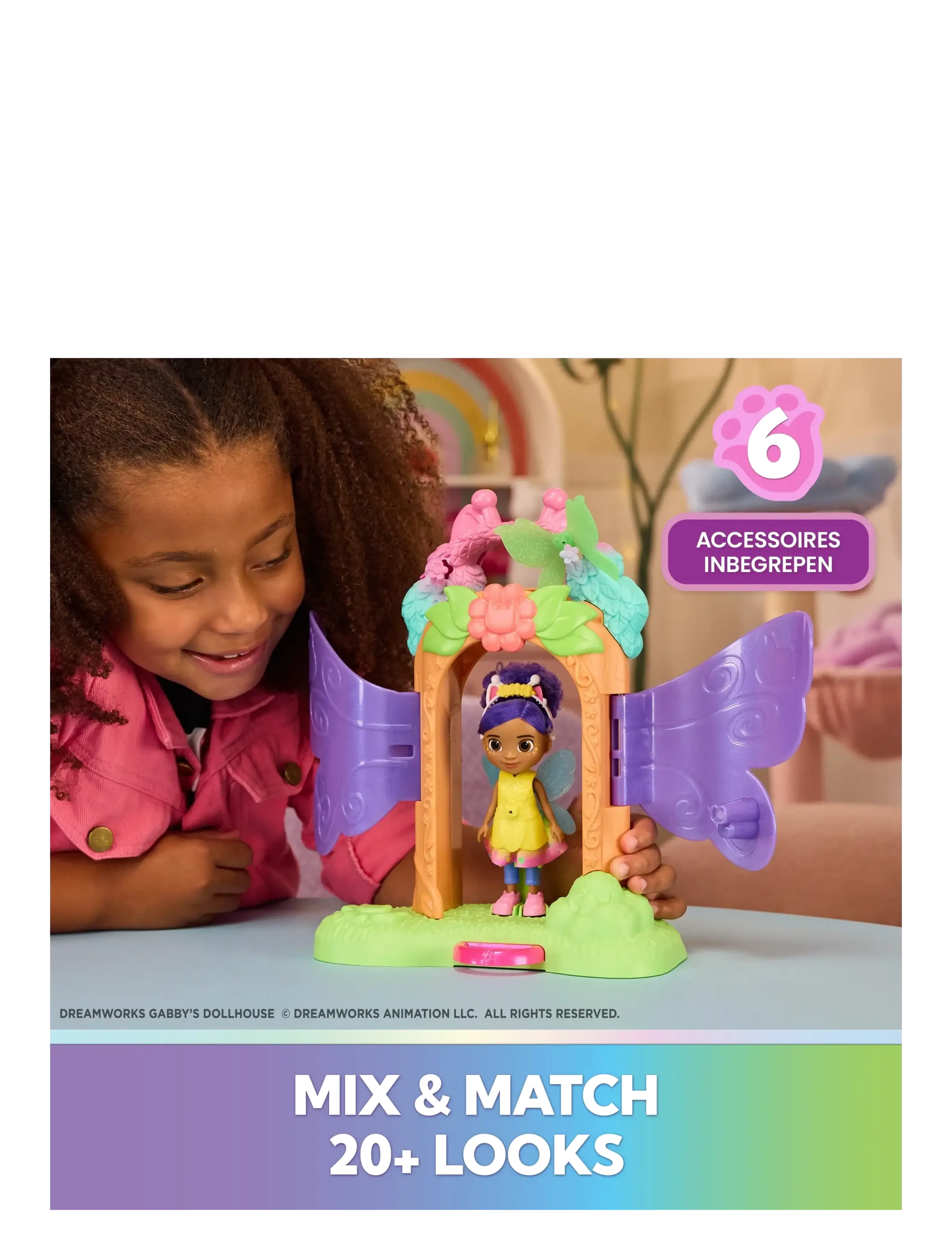 Gabby's Dollhouse - Gabby's Dollhouse Fairy Magic Reveal Playset - legesæt - multi - 2