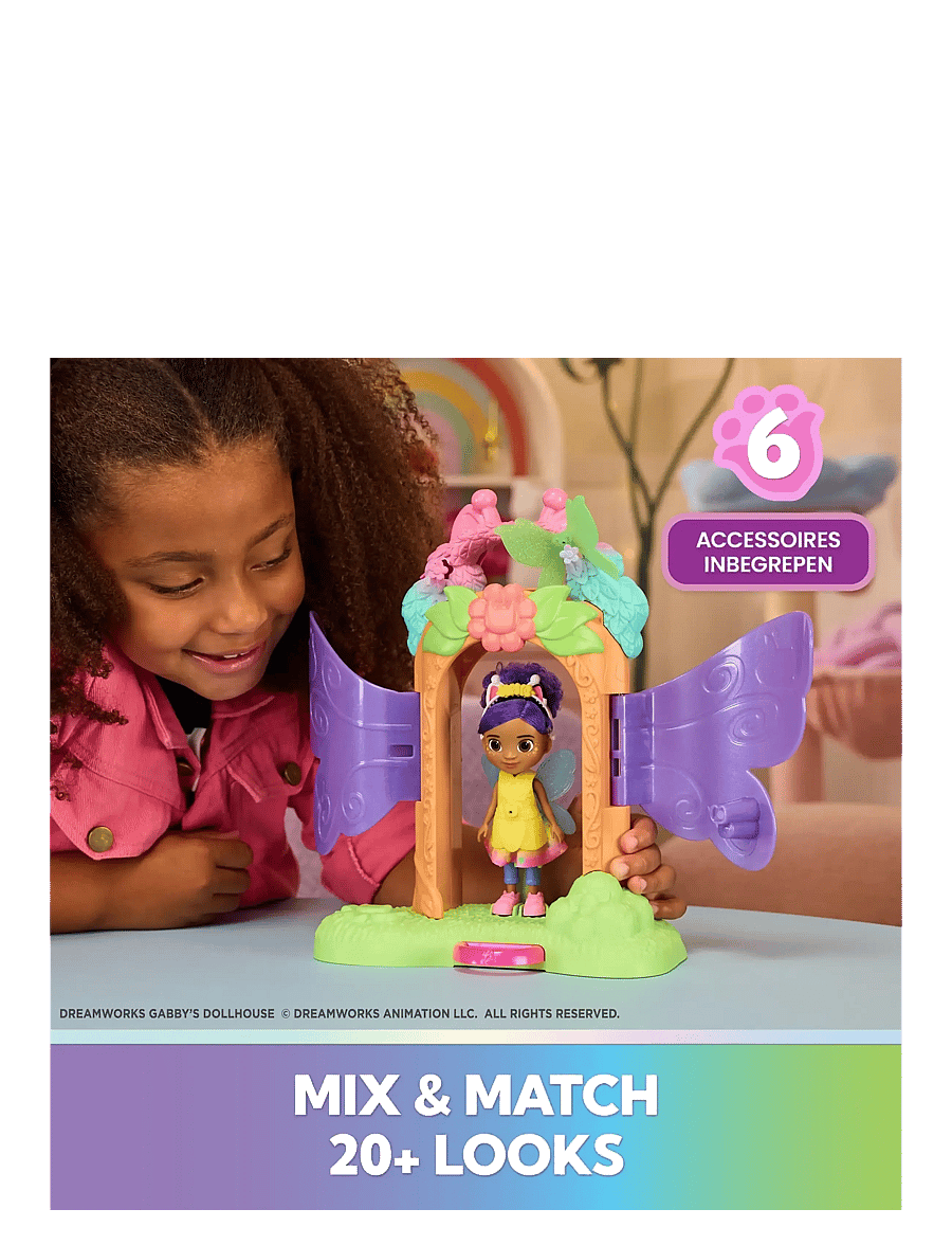 Gabby's Dollhouse - Gabby's Dollhouse Fairy Magic Reveal Playset - legesæt - multi - 2