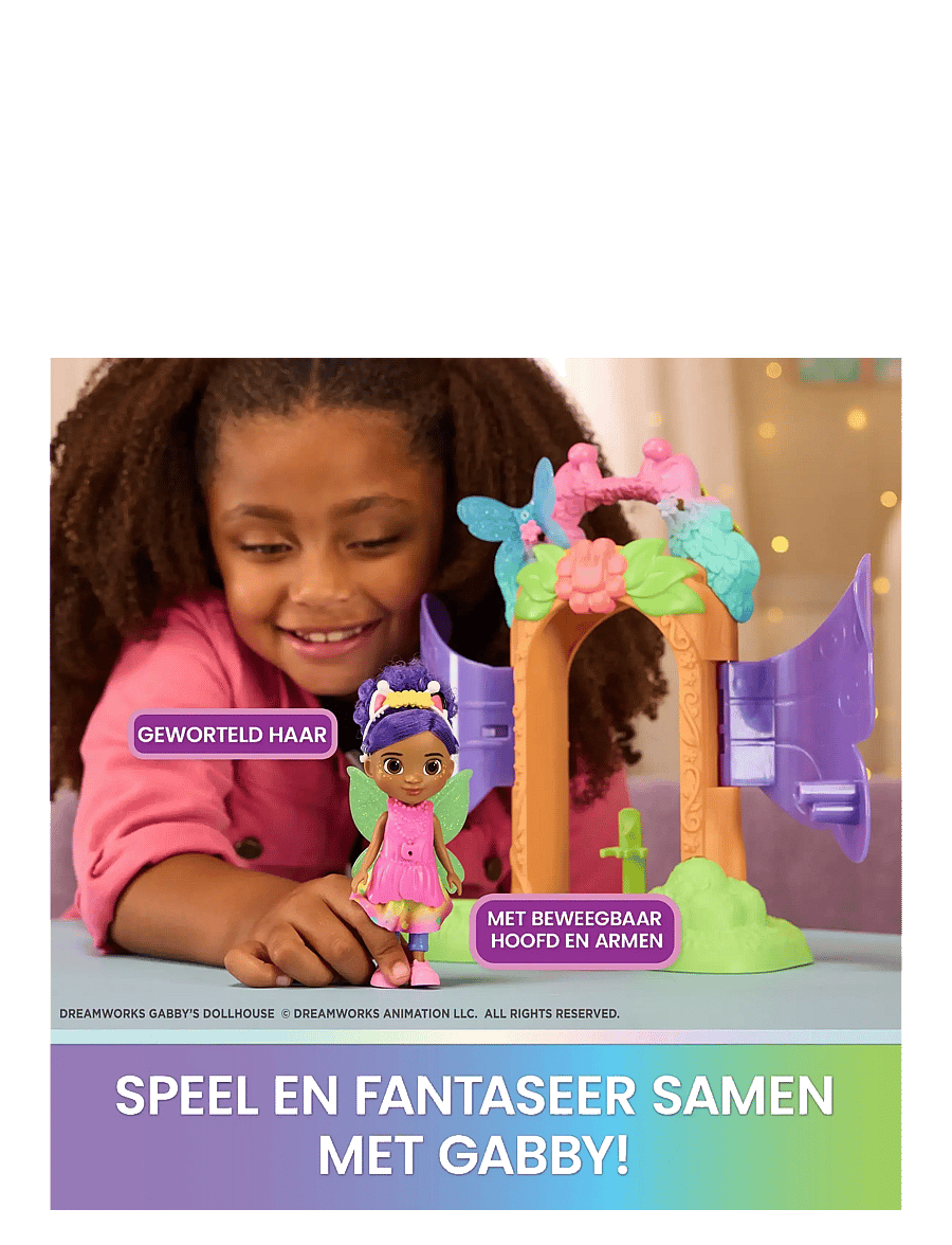 Gabby's Dollhouse - Gabby's Dollhouse Fairy Magic Reveal Playset - legesæt - multi - 5