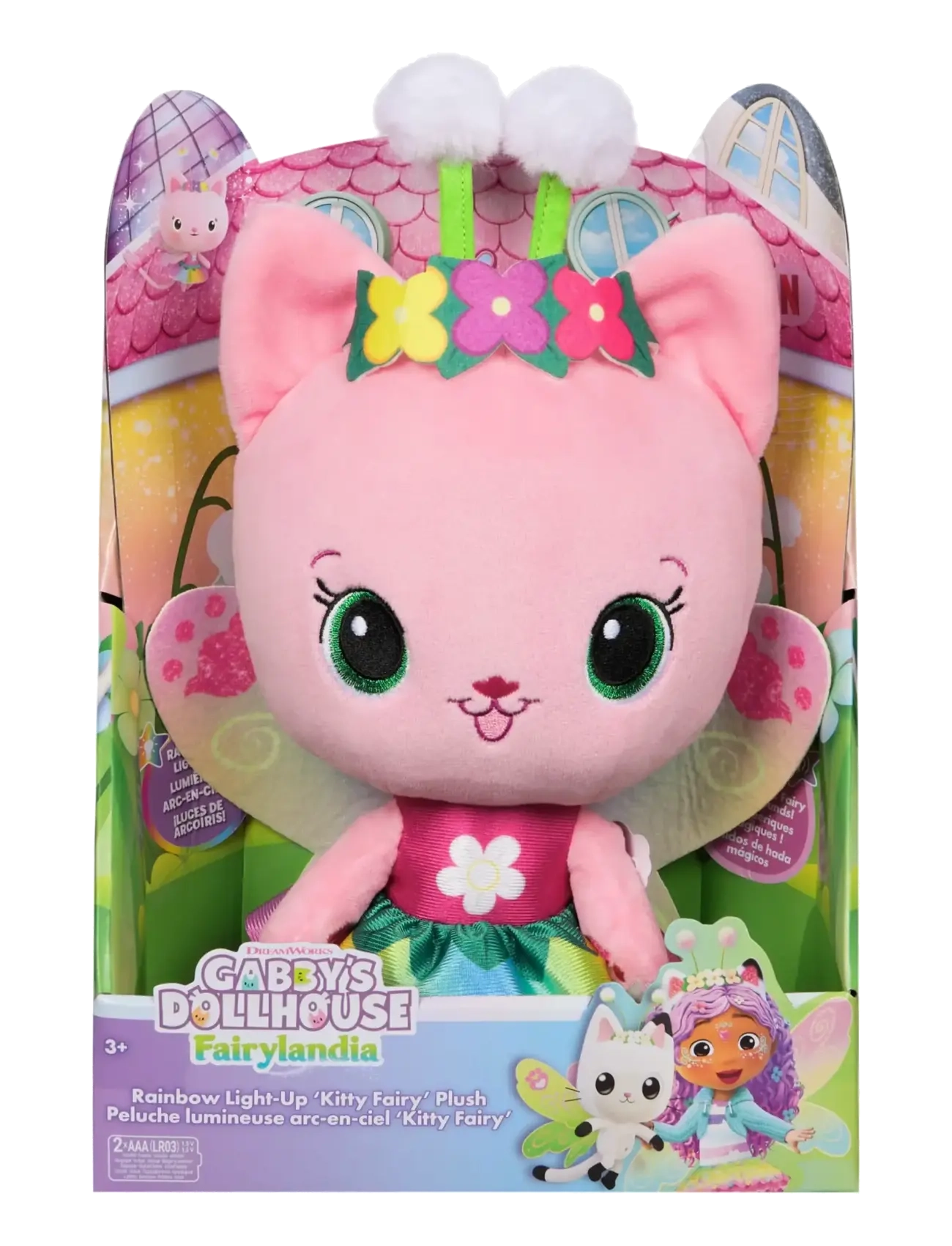 Gabby's Dollhouse - Gabby's Dollhouse Light Up Kitty Fairy Plush 30 cm - tøjdyr - multi - 2