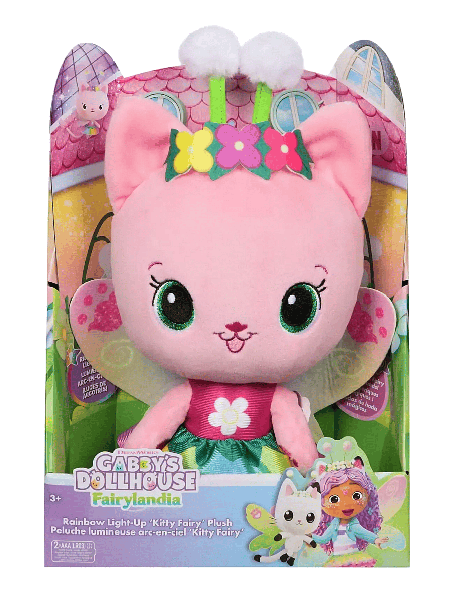 Gabby's Dollhouse - Gabby's Dollhouse Light Up Kitty Fairy Plush 30 cm - tøjdyr - multi - 2
