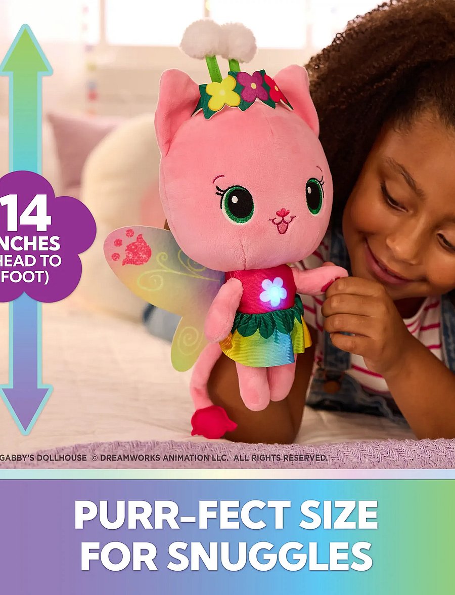 Gabby's Dollhouse - Gabby's Dollhouse Light Up Kitty Fairy Plush 30 cm - tøjdyr - multi - 4