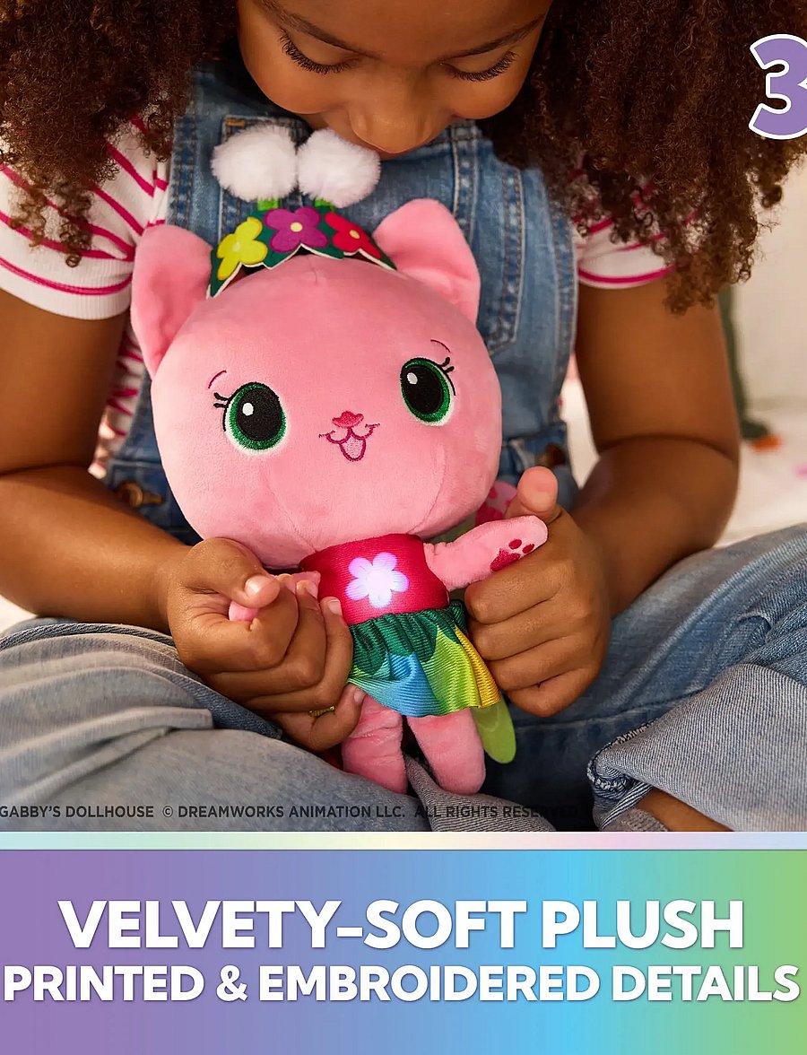 Gabby's Dollhouse - Gabby's Dollhouse Light Up Kitty Fairy Plush 30 cm - tøjdyr - multi - 5