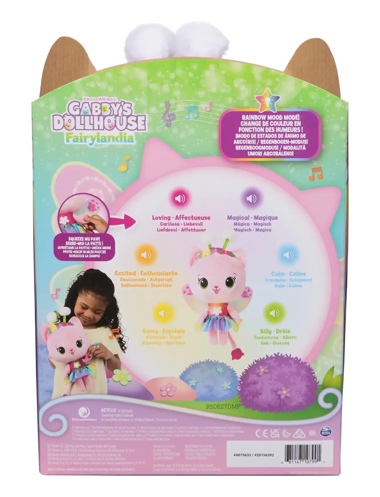 Gabby's Dollhouse - Gabby's Dollhouse Light Up Kitty Fairy Plush 30 cm - tøjdyr - multi - 3