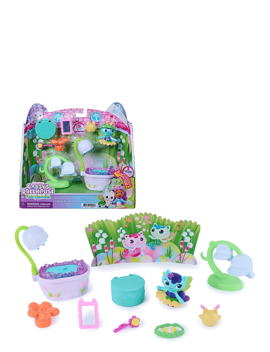 Gabby's Dollhouse - Gabby's Dollhouse Mercat Fairy Bathroom - dukkehuse - multi - 0