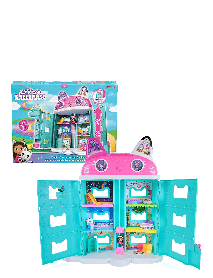 Gabby's Dollhouse - Gabby’s Dollhouse Meow-Mazing Dollhouse - dukkehuse - multi - 0