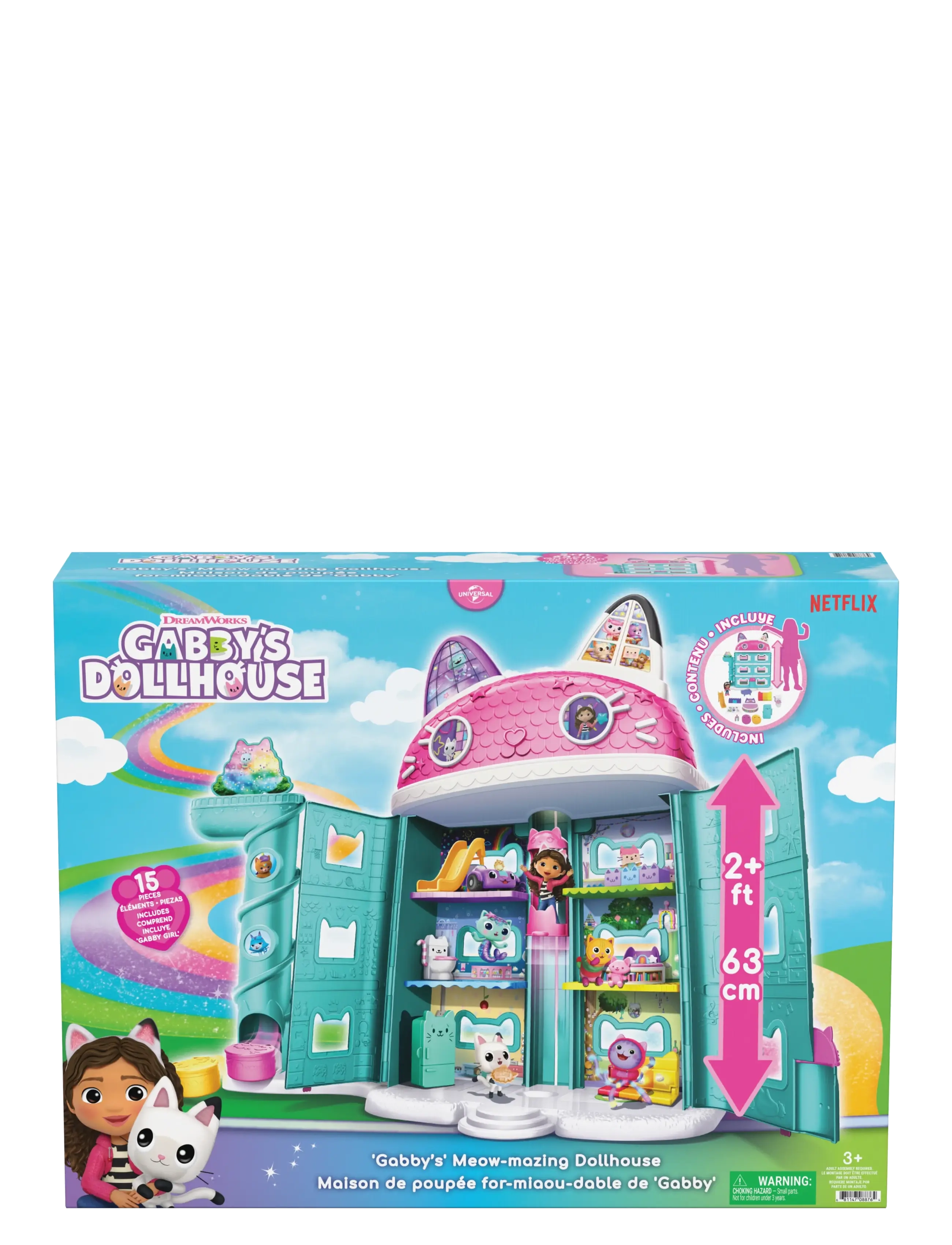 Gabby's Dollhouse - Gabby’s Dollhouse Meow-Mazing Dollhouse - dukkehuse - multi - 3