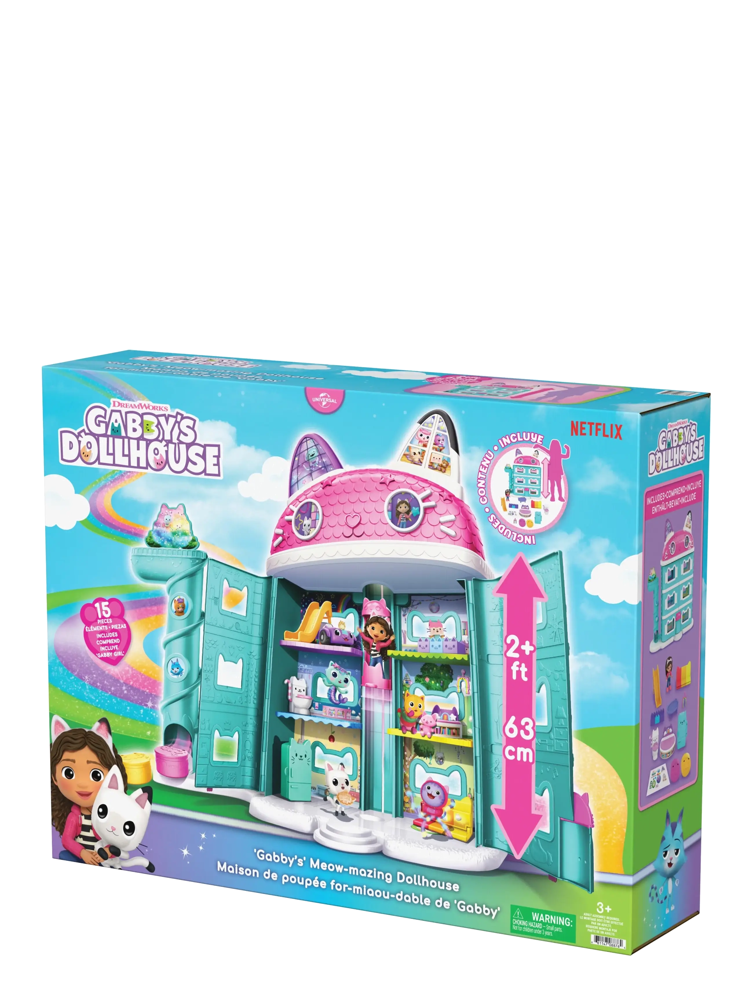 Gabby's Dollhouse - Gabby’s Dollhouse Meow-Mazing Dollhouse - dukkehuse - multi - 4