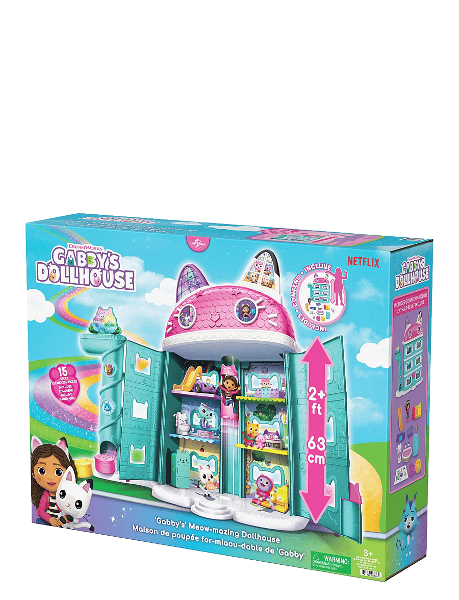 Gabby's Dollhouse - Gabby’s Dollhouse Meow-Mazing Dollhouse - dukkehuse - multi - 4
