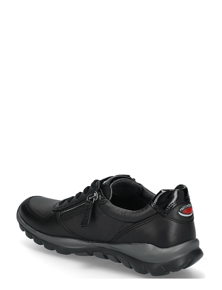 Gabor - rollingsoft sneaker - lave sneakers - black - 1