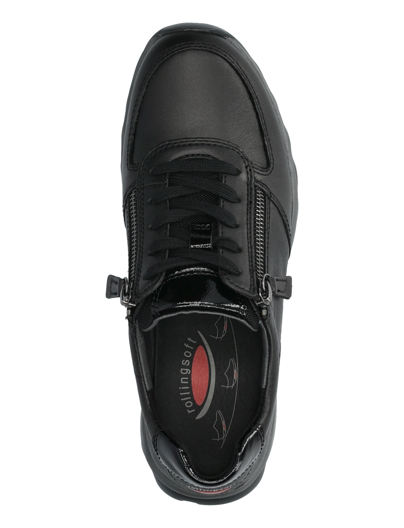 Gabor - rollingsoft sneaker - lave sneakers - black - 3
