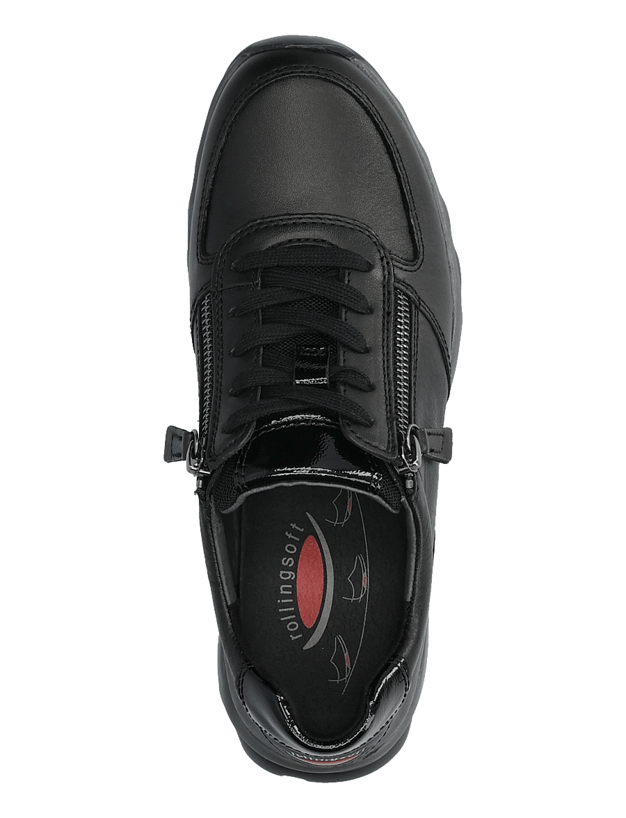 Gabor - rollingsoft sneaker - lave sneakers - black - 3