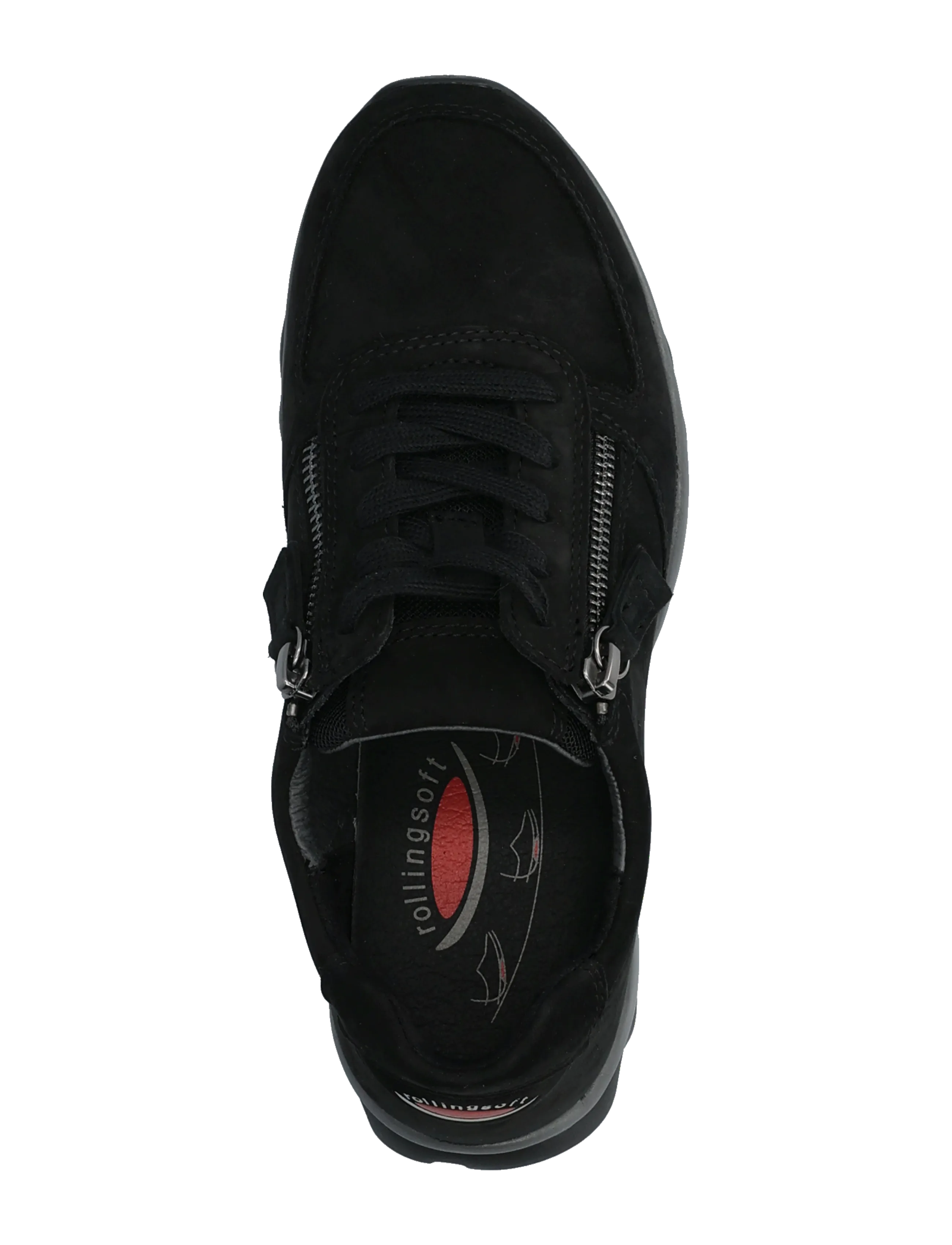 Gabor - rollingsoft sneaker - lave sneakers - black - 3