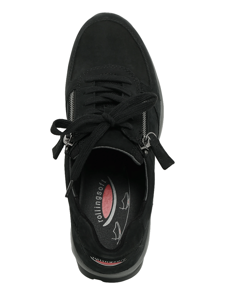 Gabor - rollingsoft sneaker - niedrige sneaker - black - 3