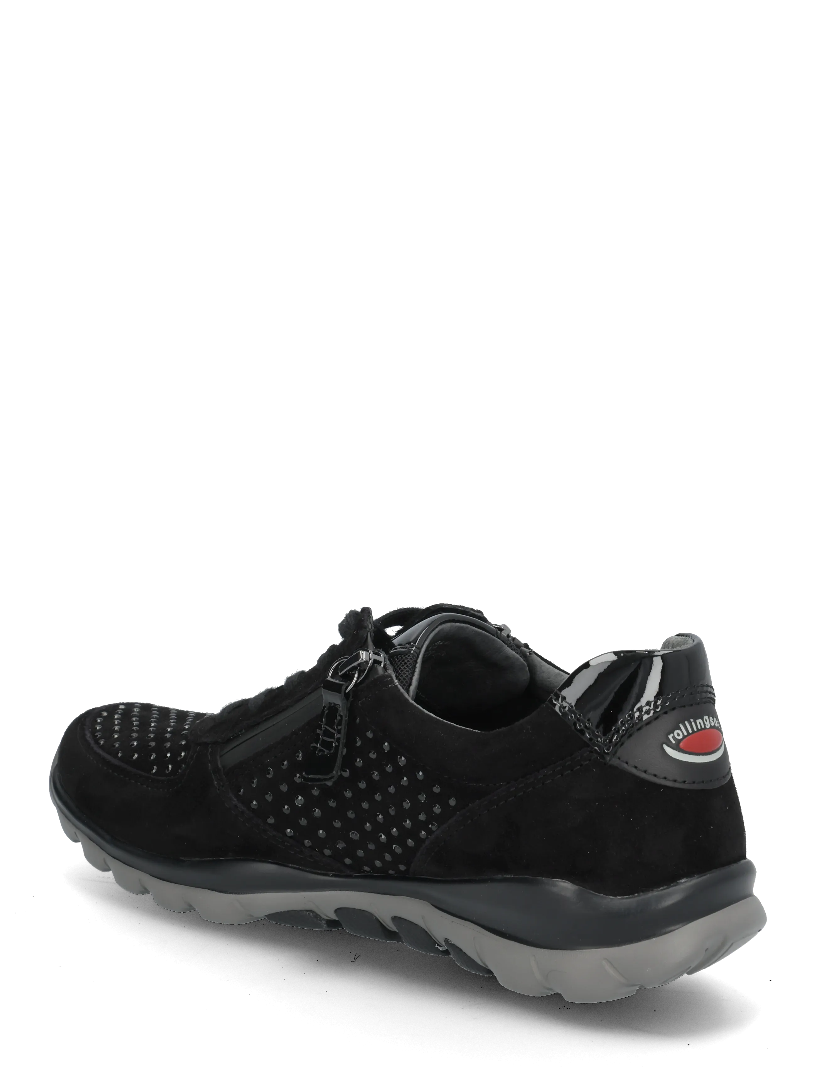 Gabor - rollingsoft sneaker - niedrige sneaker - black strass - 1