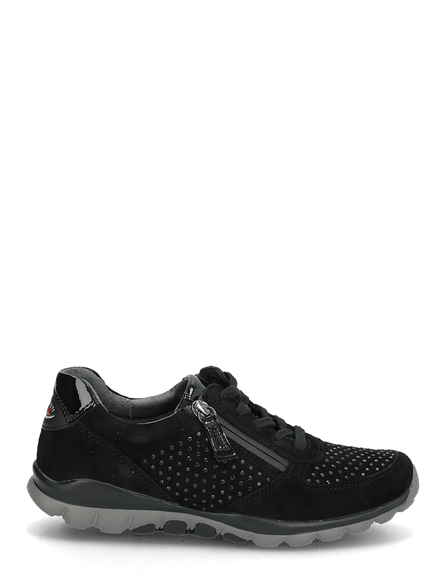 Gabor - rollingsoft sneaker - niedrige sneaker - black strass - 2