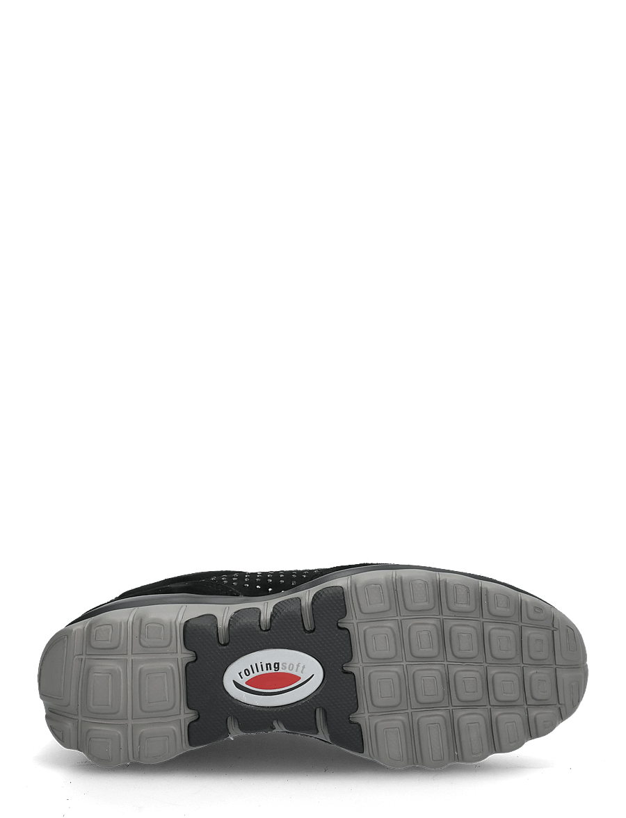Gabor - rollingsoft sneaker - niedrige sneaker - black strass - 4