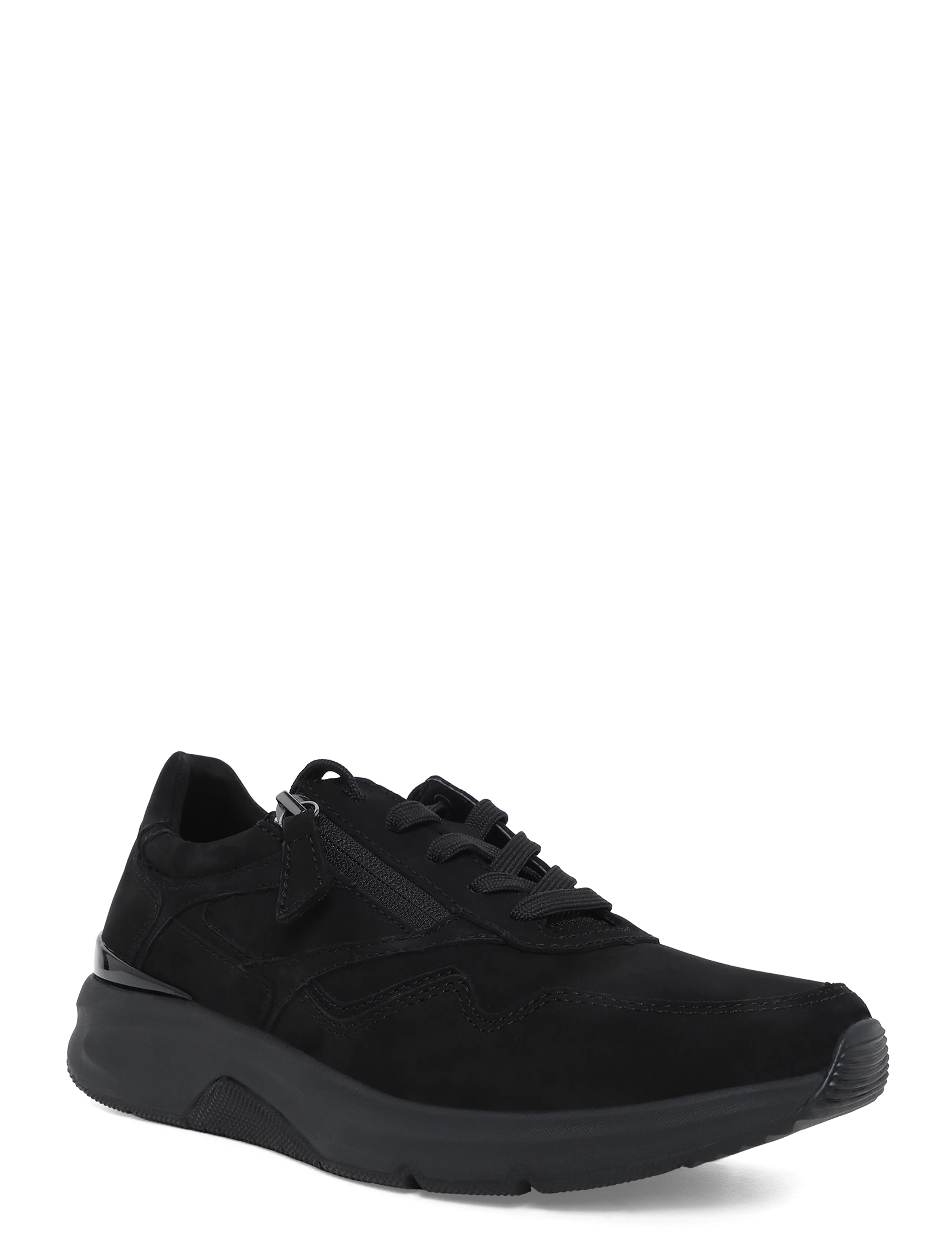 Gabor Rollingsoft Sneaker, 40.5, Black, Sneakers > Sneakers Med Lav Top, Dame