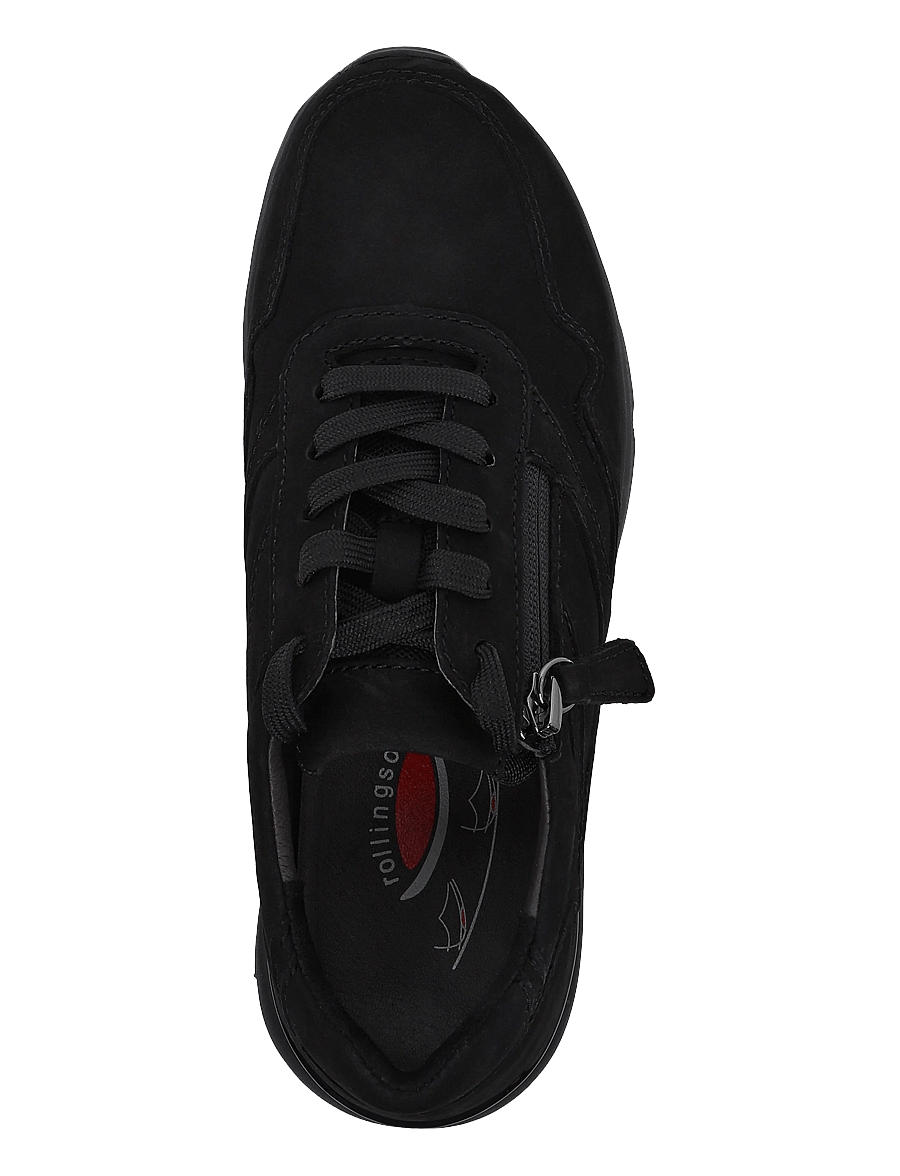 Gabor - rollingsoft sneaker - lave sneakers - black - 3