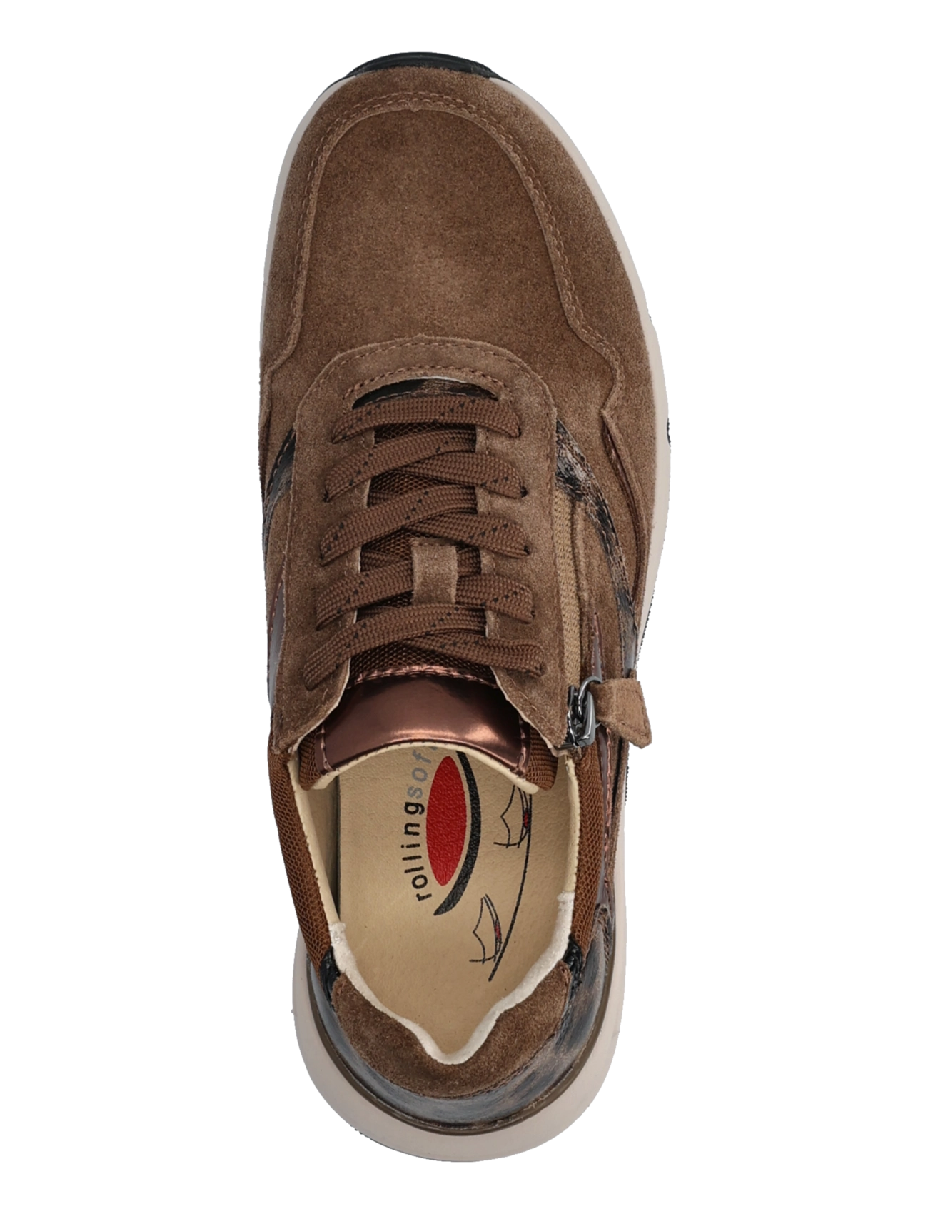 Gabor - rollingsoft sneaker - låga sneakers - cognac - 3