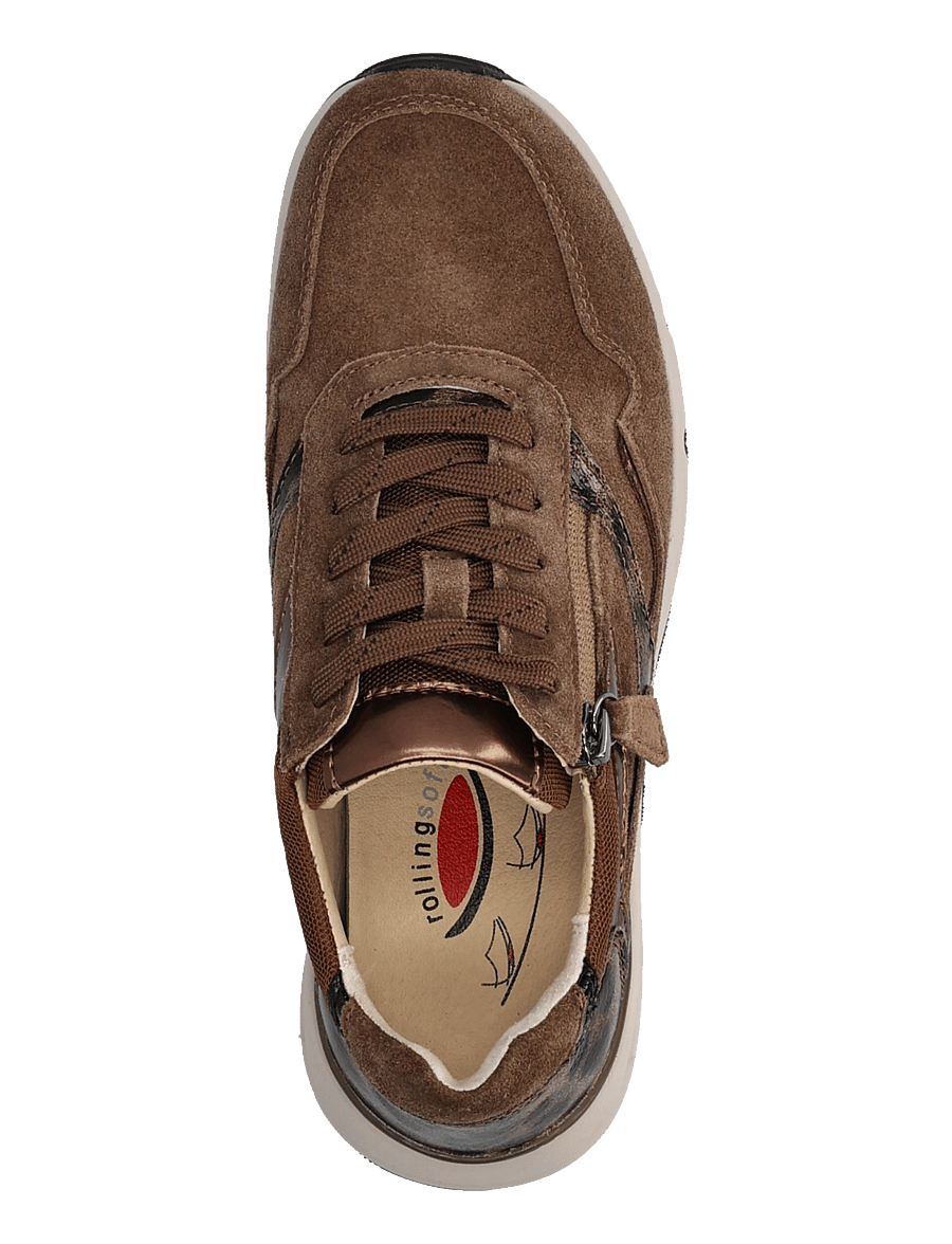 Gabor - rollingsoft sneaker - låga sneakers - cognac - 3