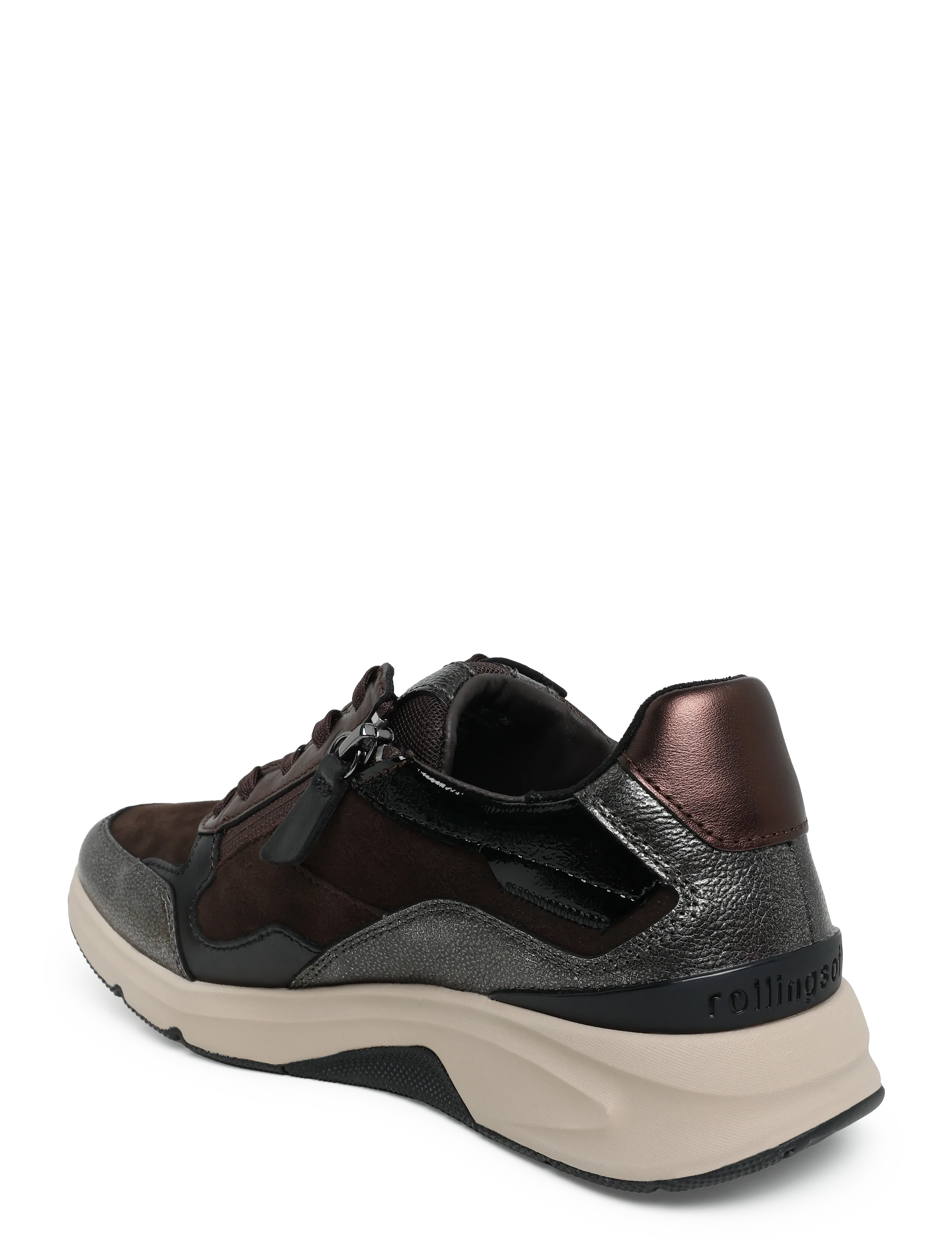 Gabor - rollingsoft sneaker - madala säärega tossud - dark brown - 1