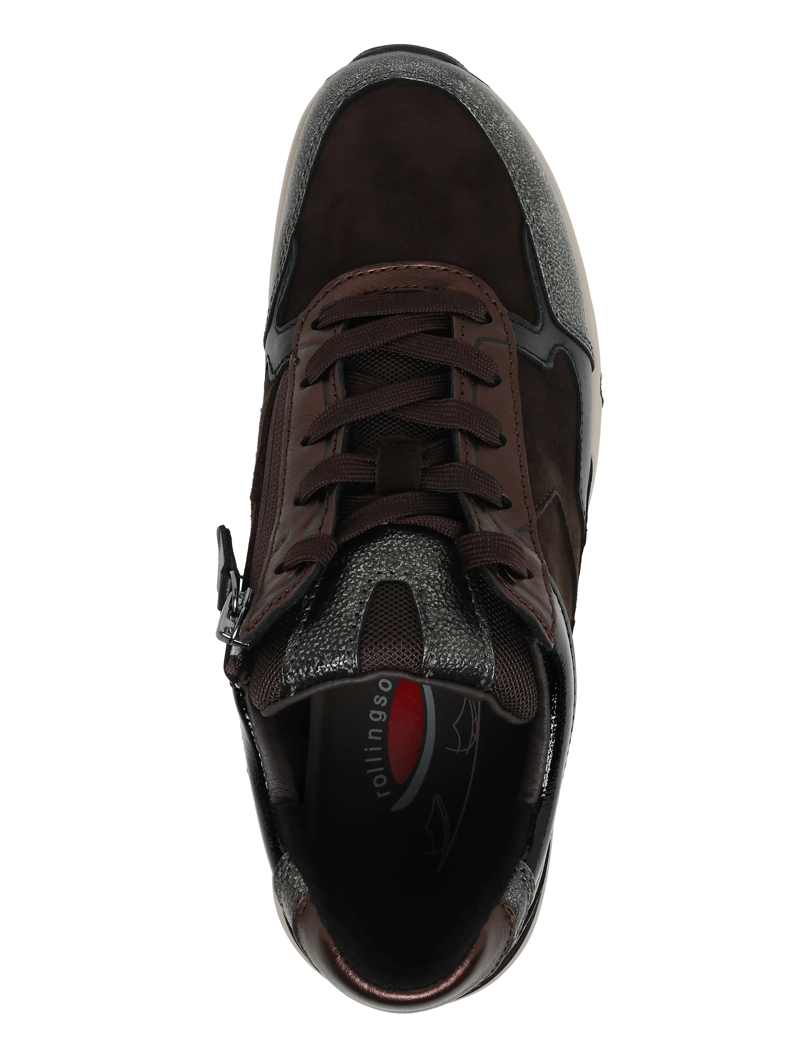 Gabor - rollingsoft sneaker - madala säärega tossud - dark brown - 3